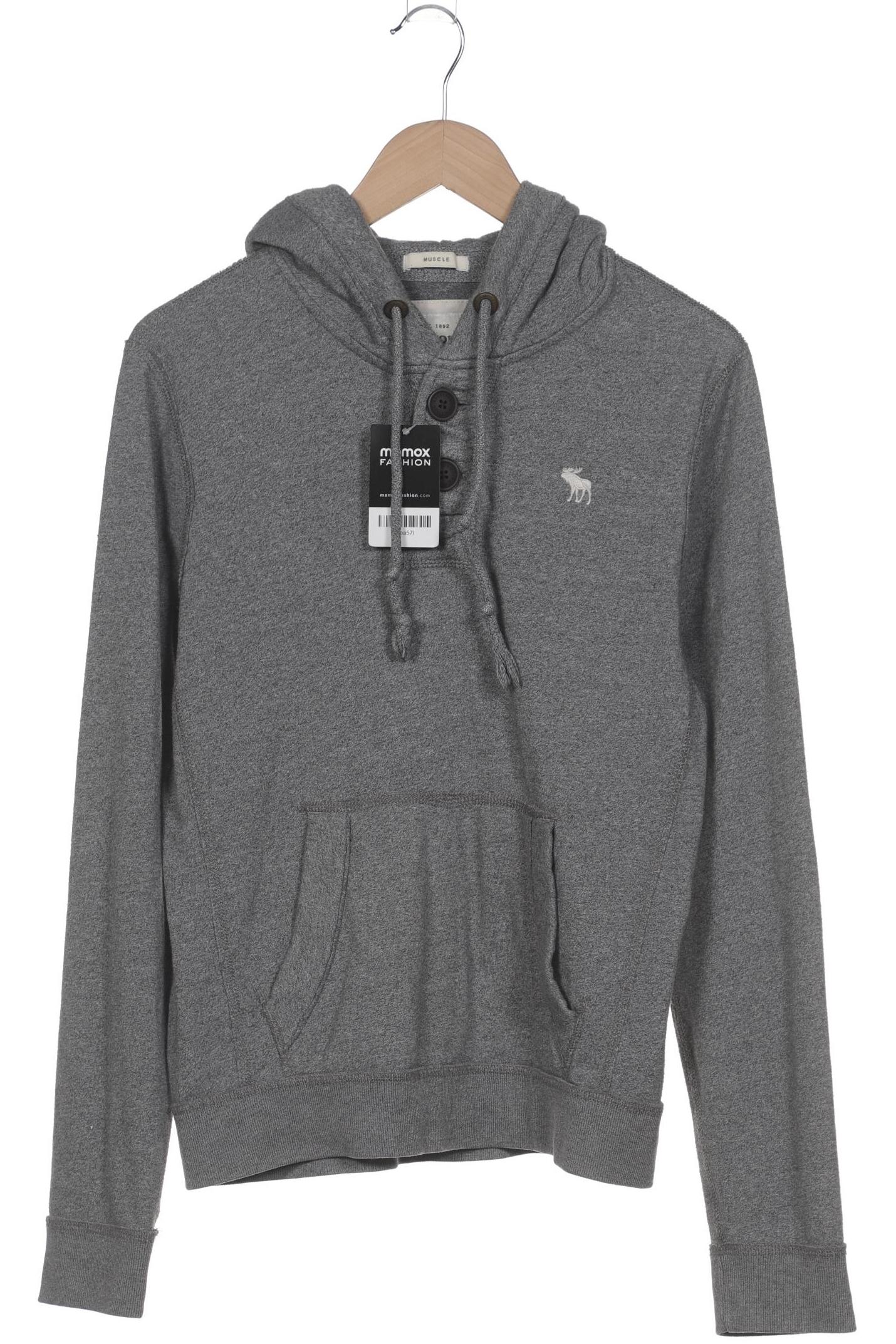 

Abercrombie & Fitch Herren Kapuzenpullover, grau, Gr. 46