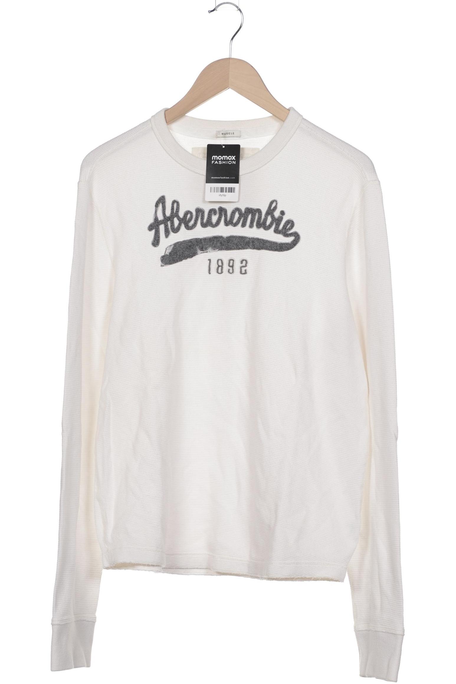

Abercrombie & Fitch Herren Sweatshirt, cremeweiß, Gr. 52