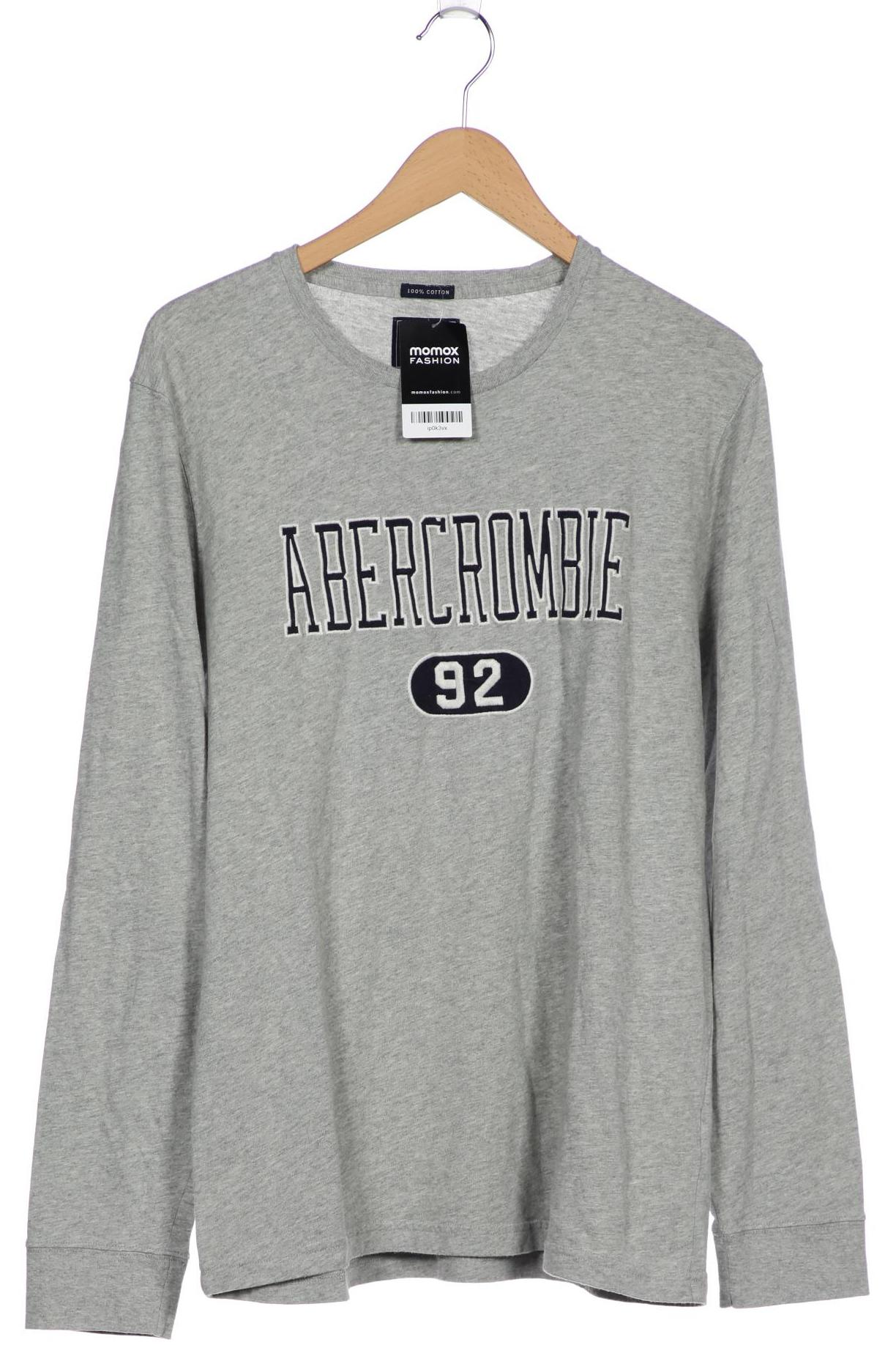 

Abercrombie & Fitch Herren Langarmshirt, grau