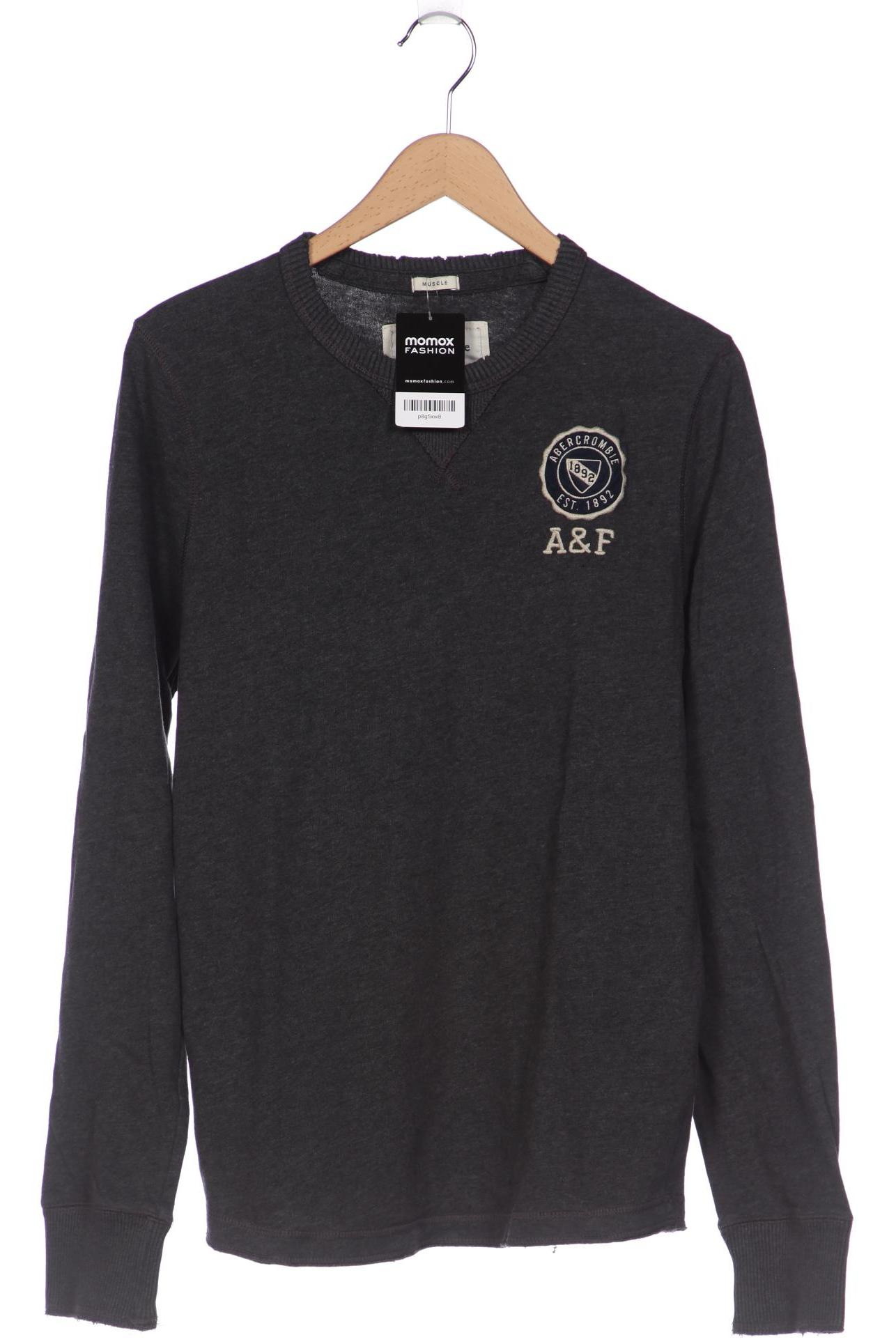 

Abercrombie & Fitch Herren Langarmshirt, grau
