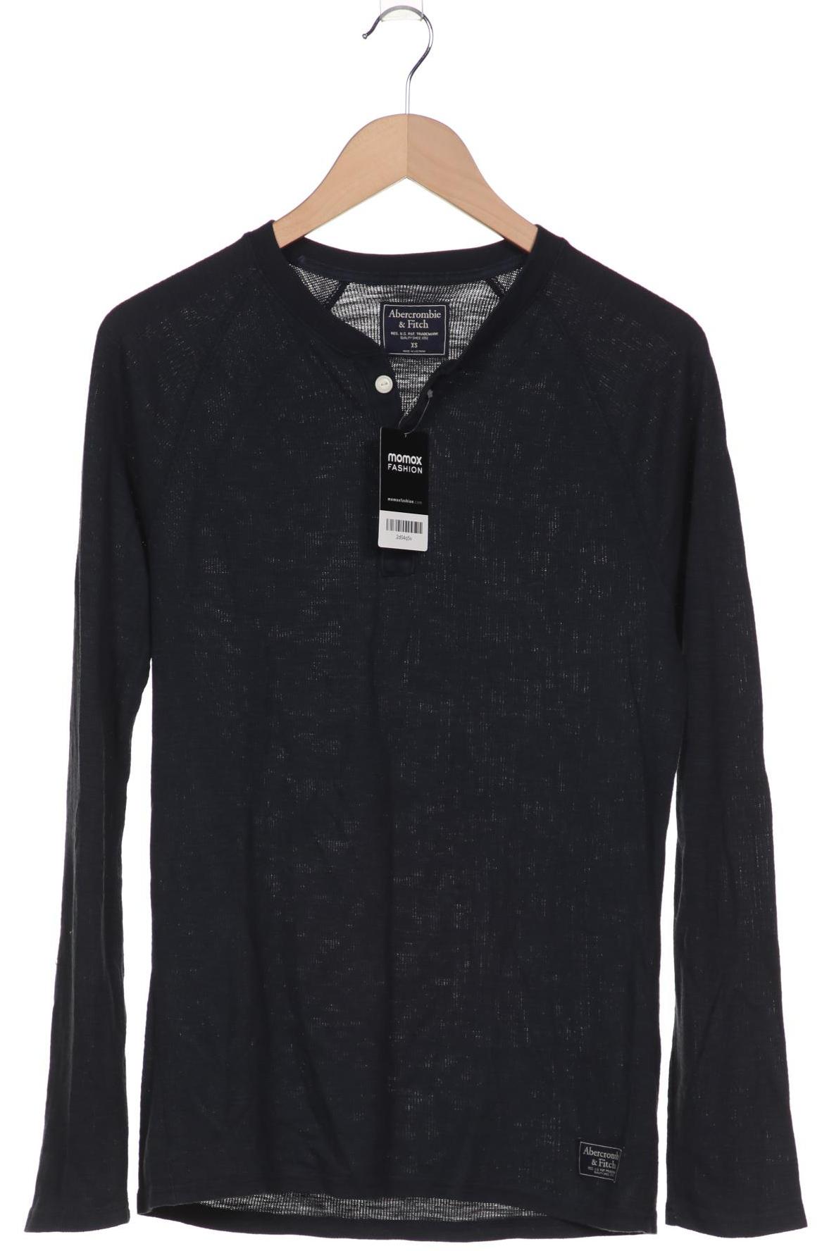 

Abercrombie & Fitch Herren Langarmshirt, marineblau