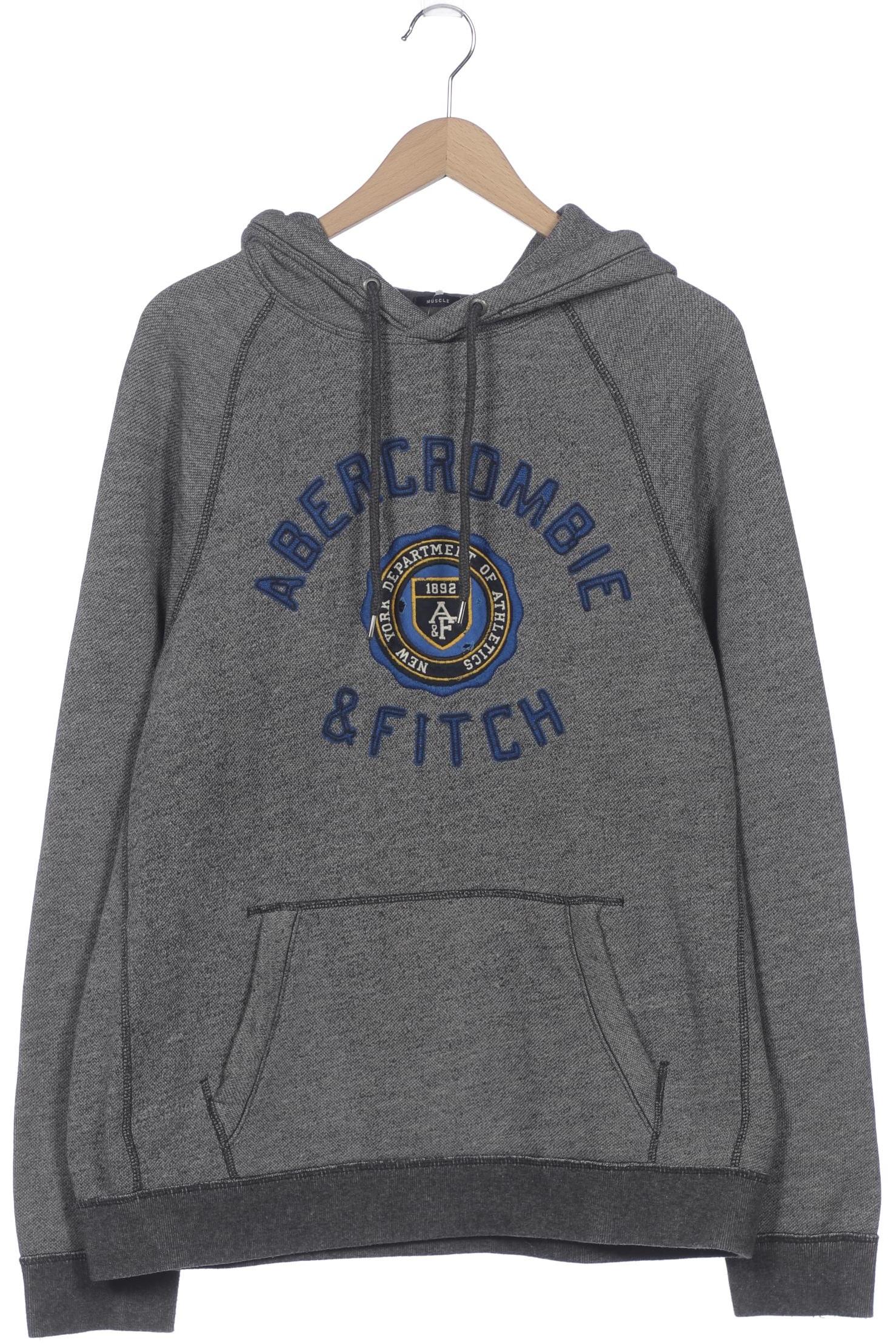 

Abercrombie & Fitch Herren Kapuzenpullover, grau, Gr. 56