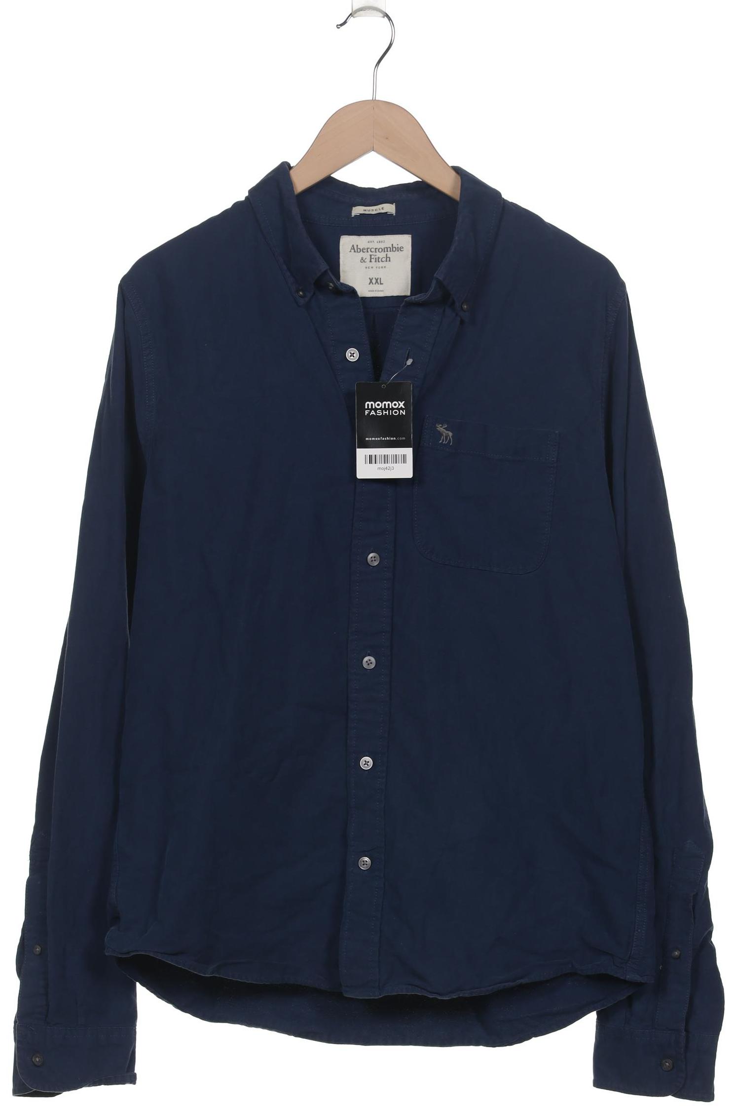 

Abercrombie & Fitch Herren Hemd, marineblau, Gr. 56