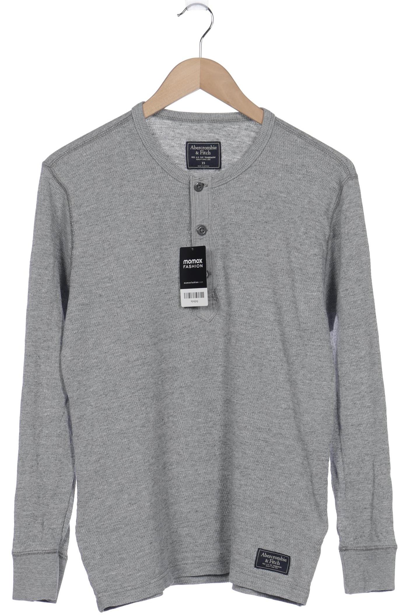 

Abercrombie & Fitch Herren Langarmshirt, grau