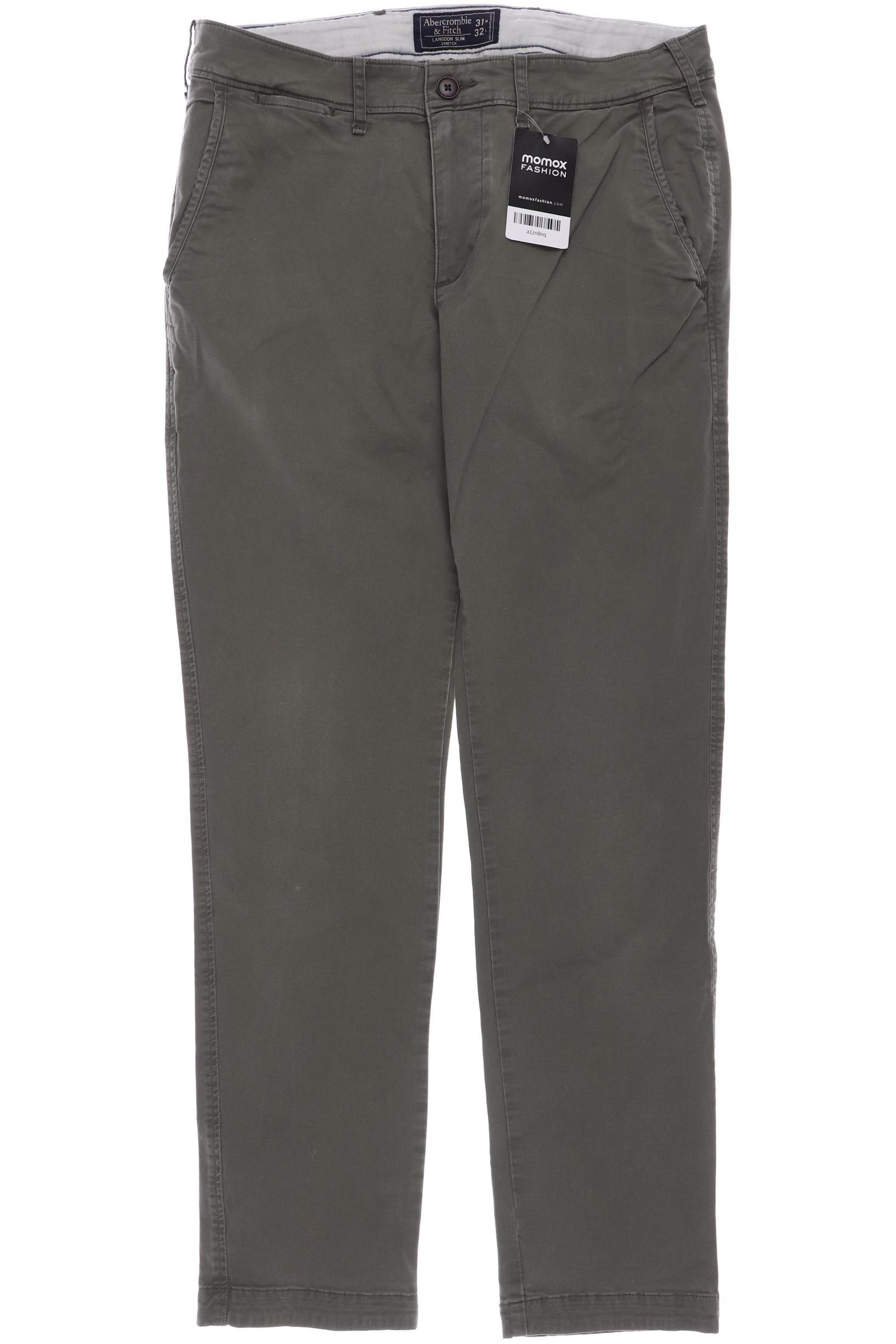 

Abercrombie & Fitch Herren Stoffhose, grün, Gr. 31