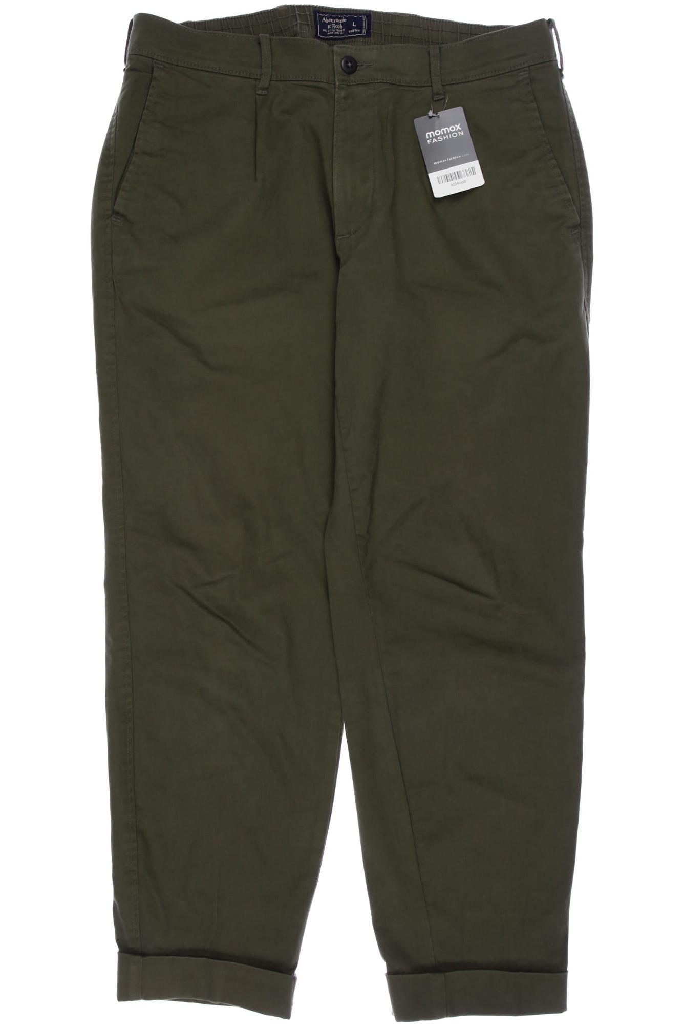 

Abercrombie & Fitch Herren Stoffhose, grün, Gr. 0