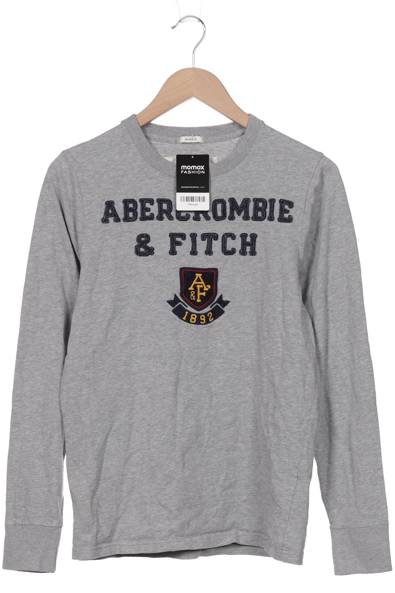 

Abercrombie & Fitch Herren Langarmshirt, grau