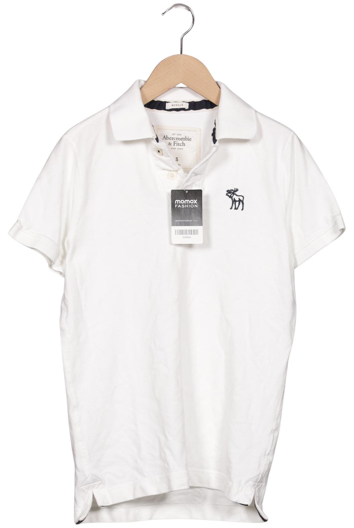 

Abercrombie & Fitch Herren Poloshirt, weiß, Gr. 46