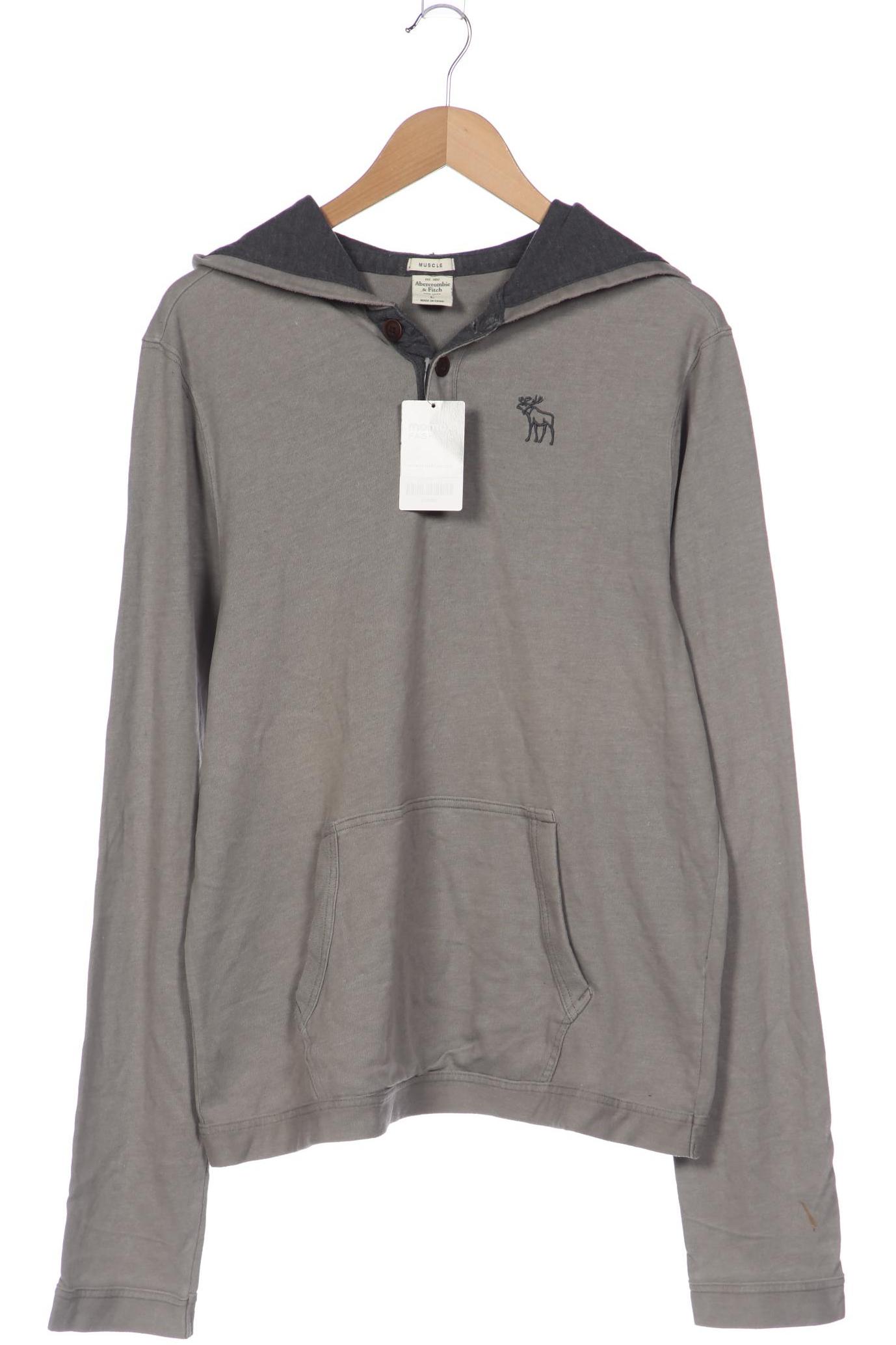 

Abercrombie & Fitch Herren Kapuzenpullover, grau, Gr. 52