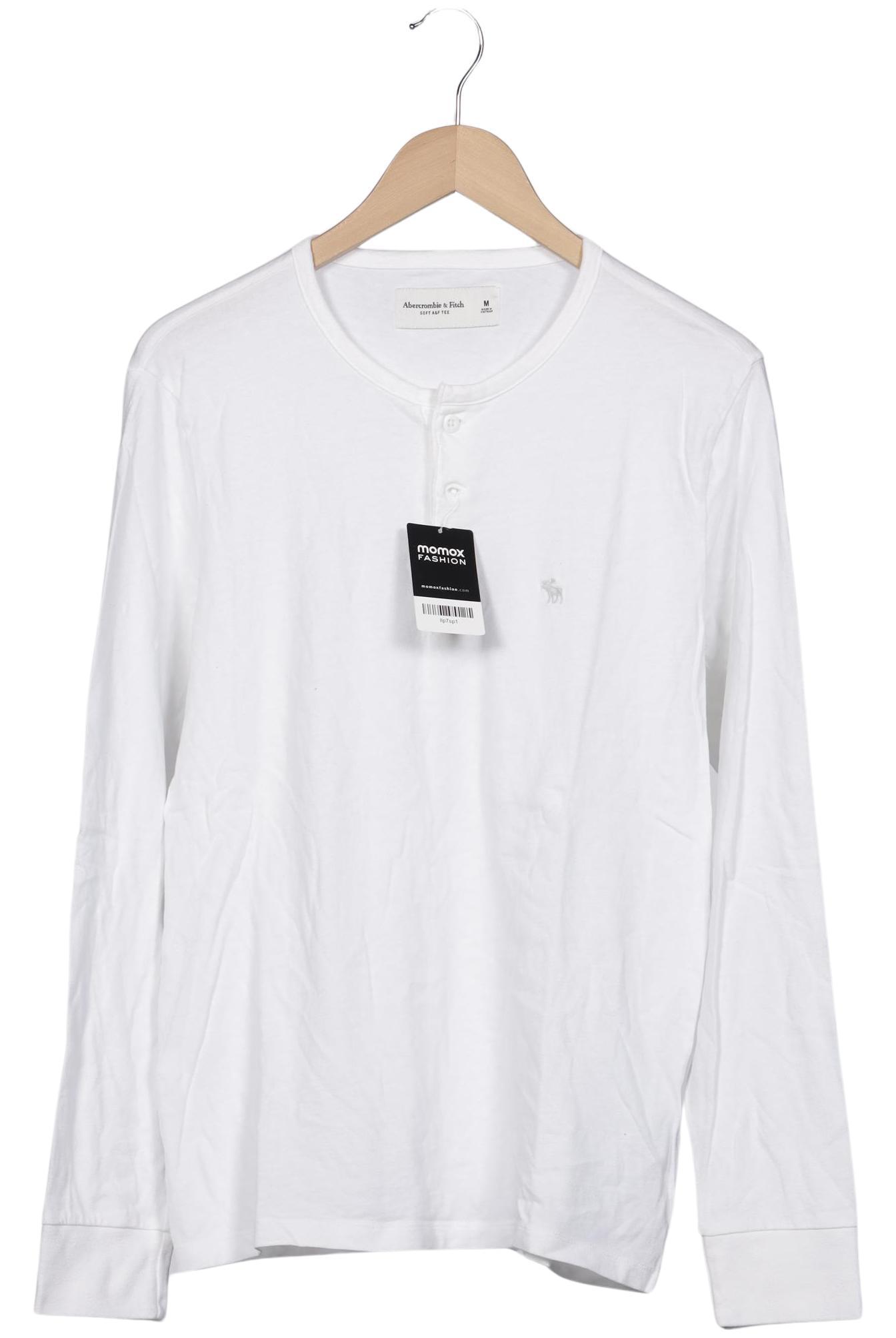 

Abercrombie & Fitch Herren Langarmshirt, weiß, Gr. 48