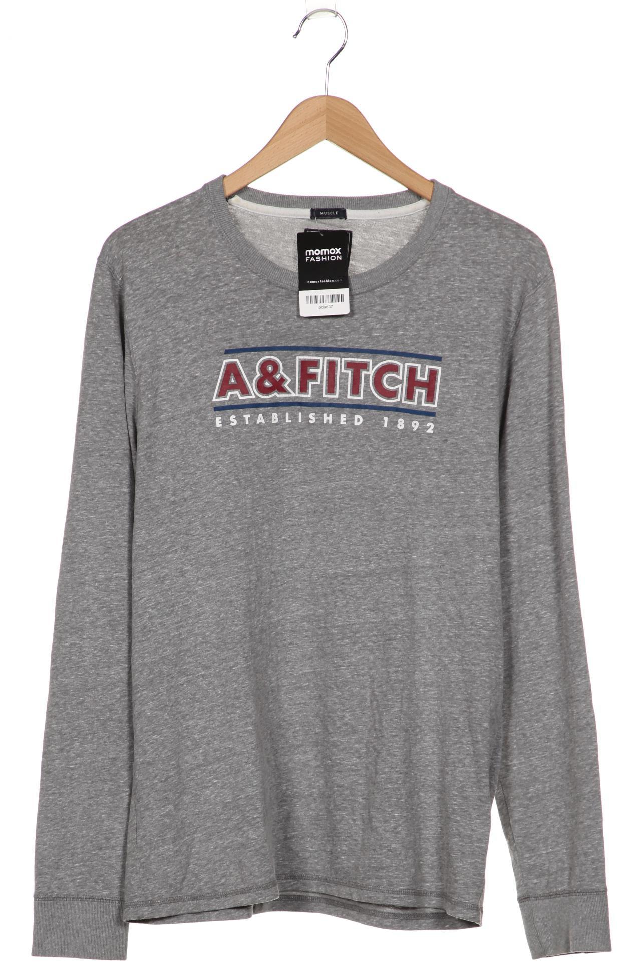 

Abercrombie & Fitch Herren Langarmshirt, grau