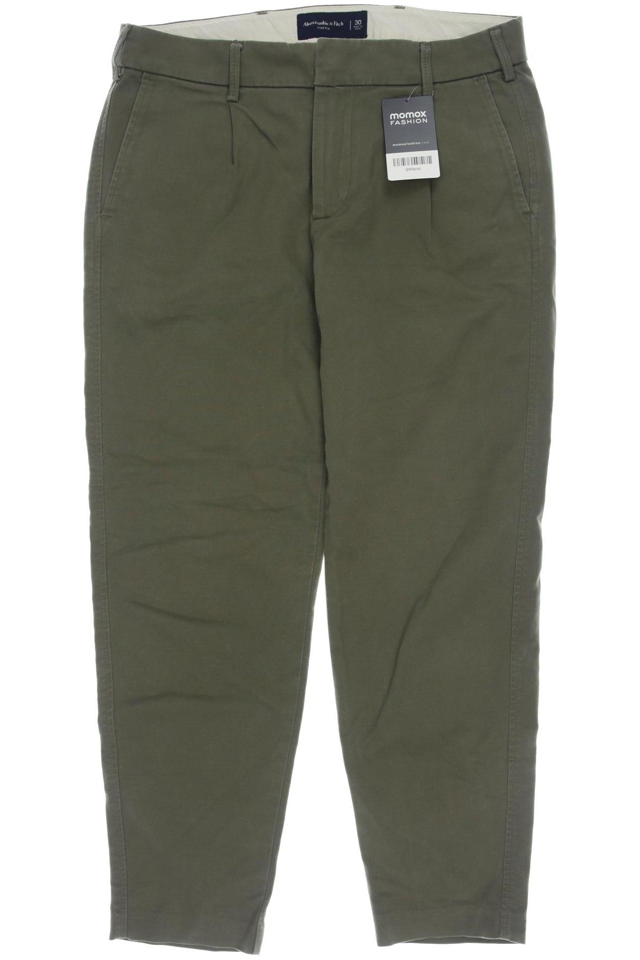 

Abercrombie & Fitch Herren Stoffhose, grün, Gr. 30