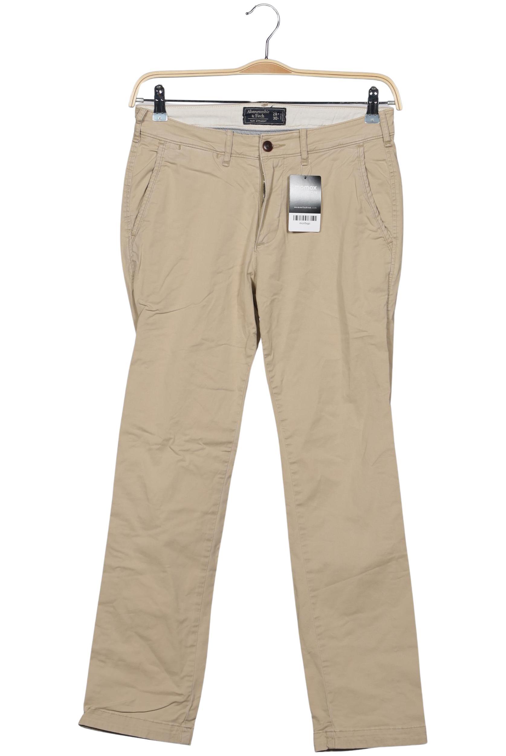 

Abercrombie & Fitch Herren Stoffhose, beige, Gr. 28