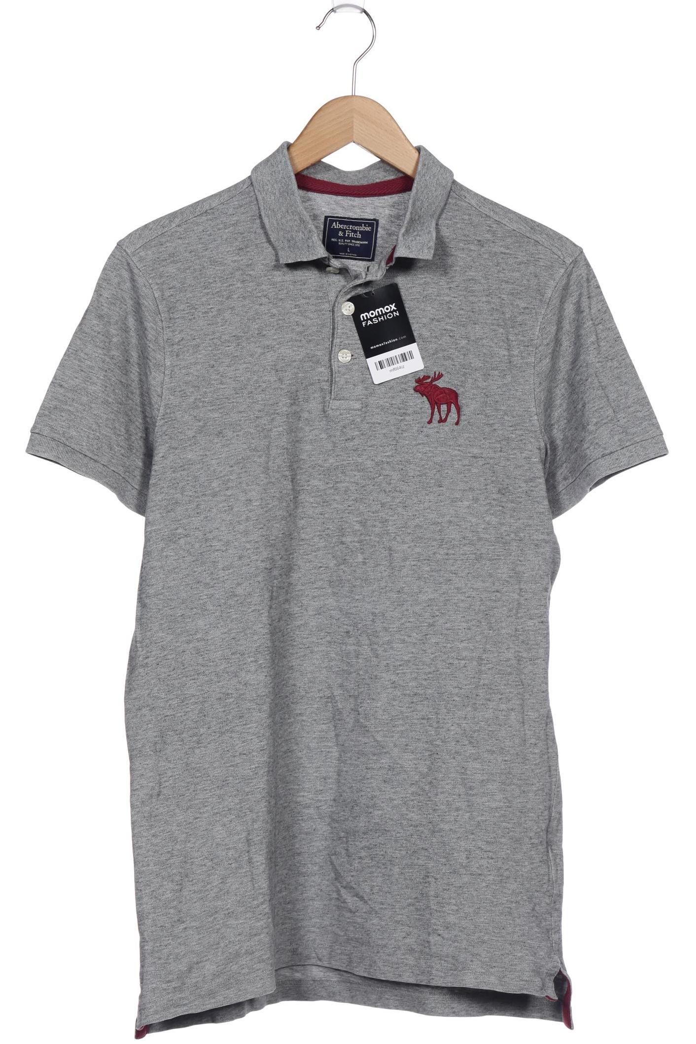 

Abercrombie & Fitch Herren Poloshirt, grau