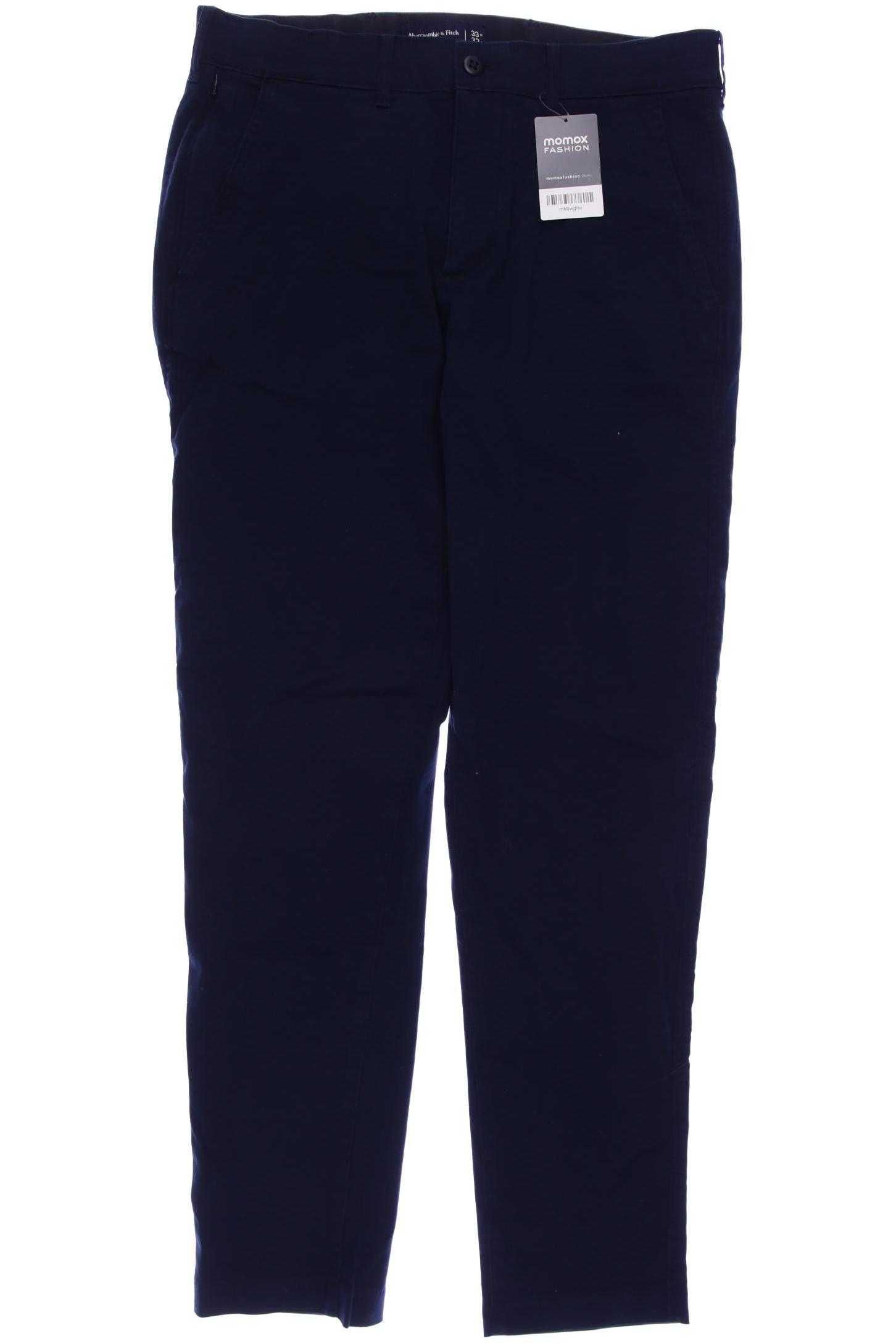 

Abercrombie & Fitch Herren Stoffhose, marineblau