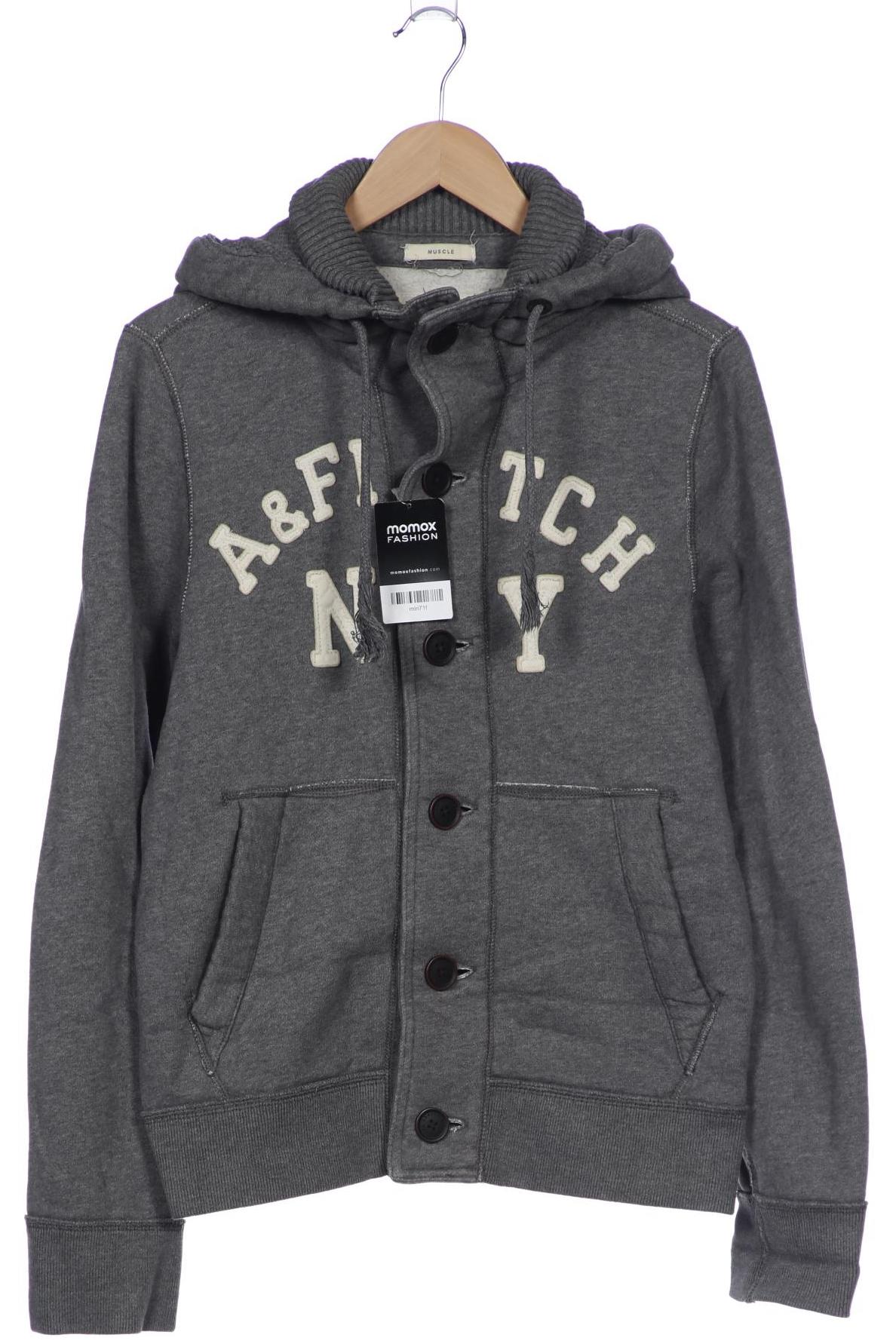 

Abercrombie & Fitch Herren Kapuzenpullover, grau, Gr. 52