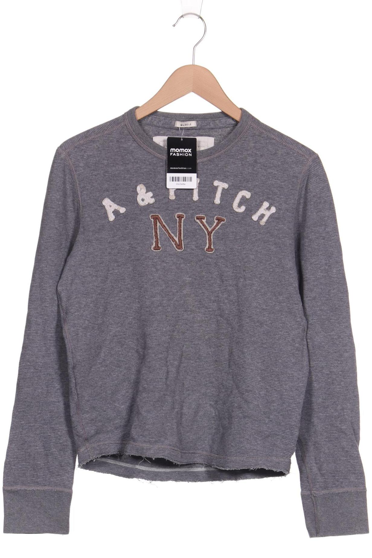 

Abercrombie & Fitch Herren Langarmshirt, grau