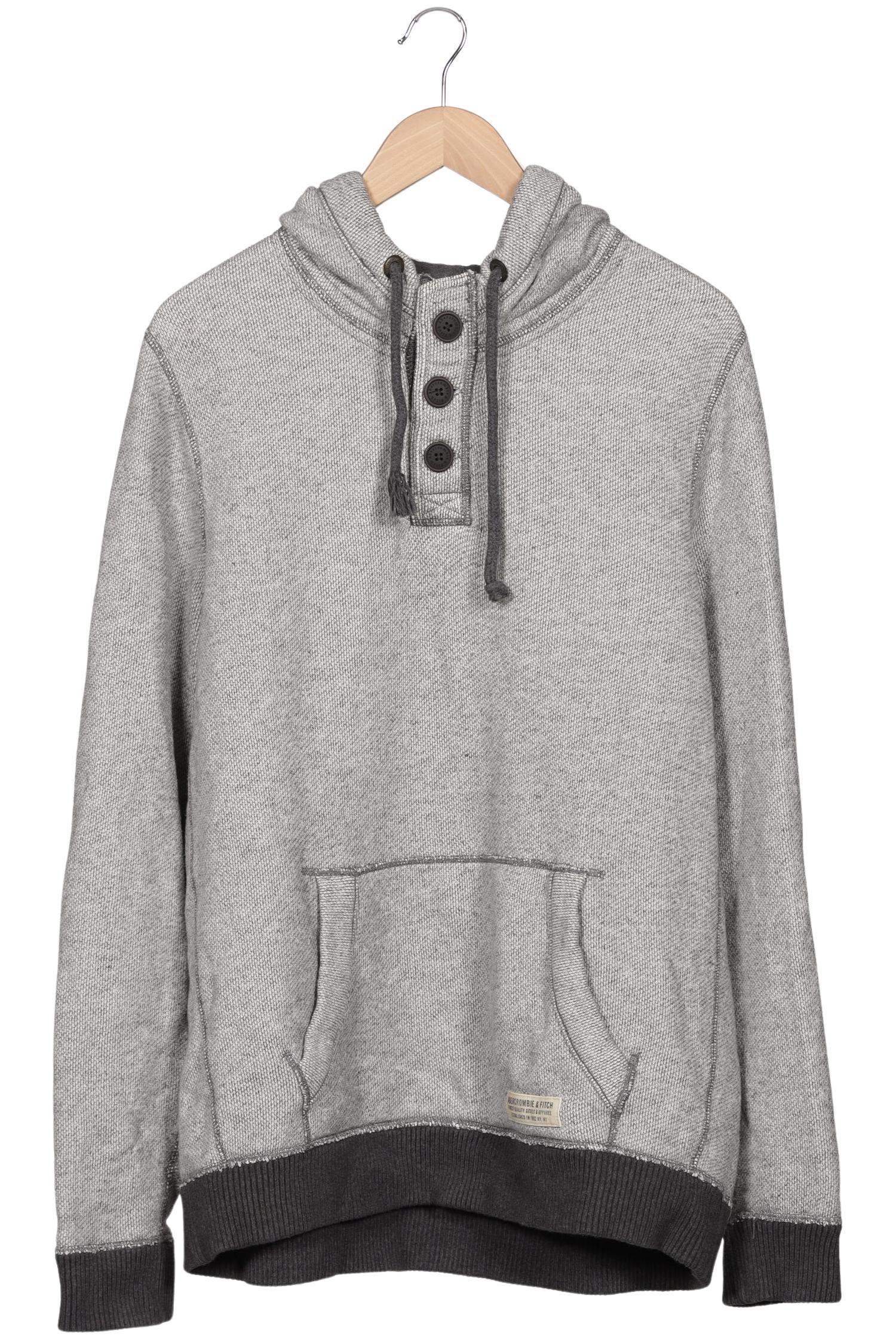 

Abercrombie & Fitch Herren Kapuzenpullover, grau, Gr. 56