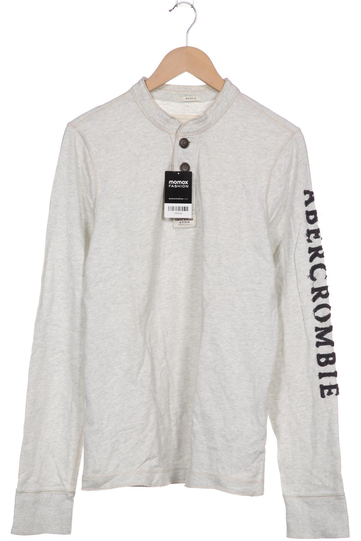 

Abercrombie & Fitch Herren Langarmshirt, grau