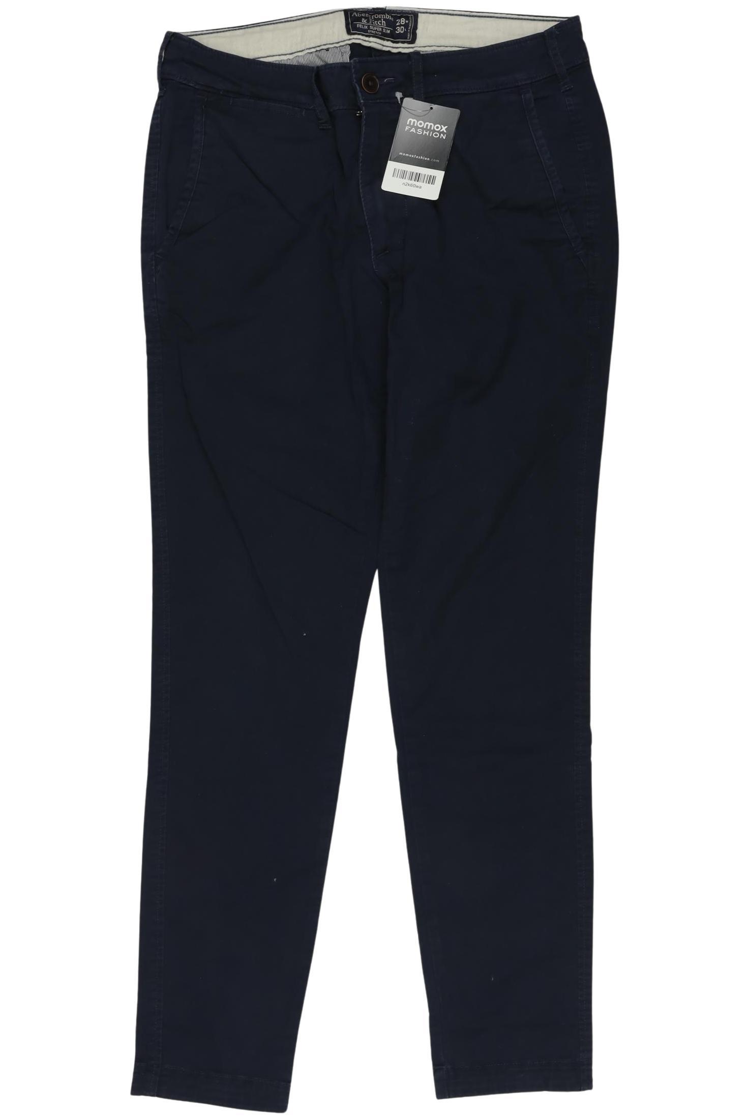 

Abercrombie & Fitch Herren Stoffhose, marineblau, Gr. 28