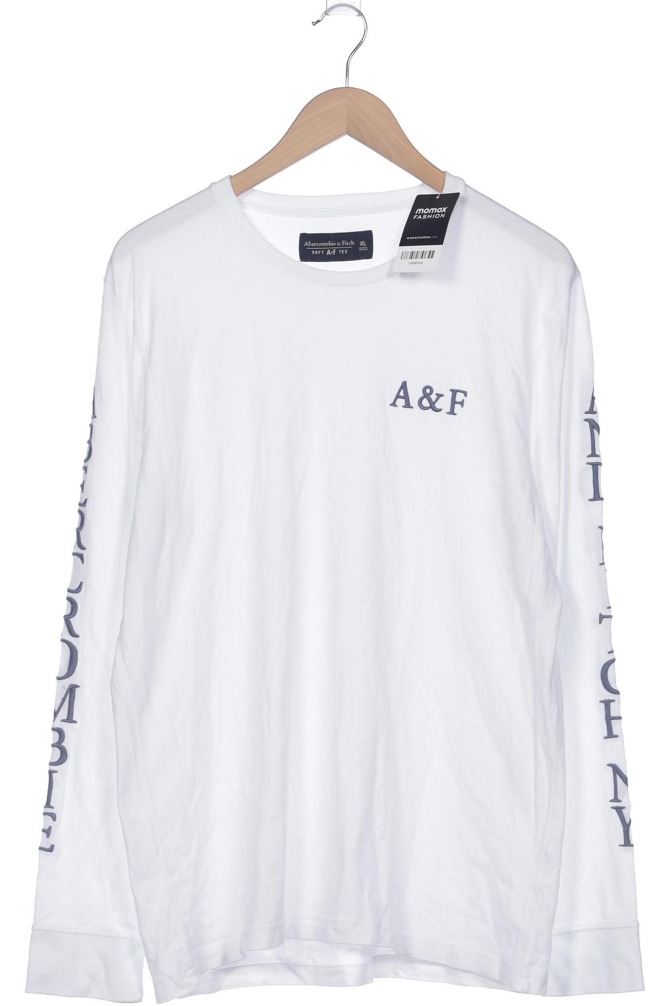

Abercrombie & Fitch Herren Langarmshirt, weiß, Gr. 54