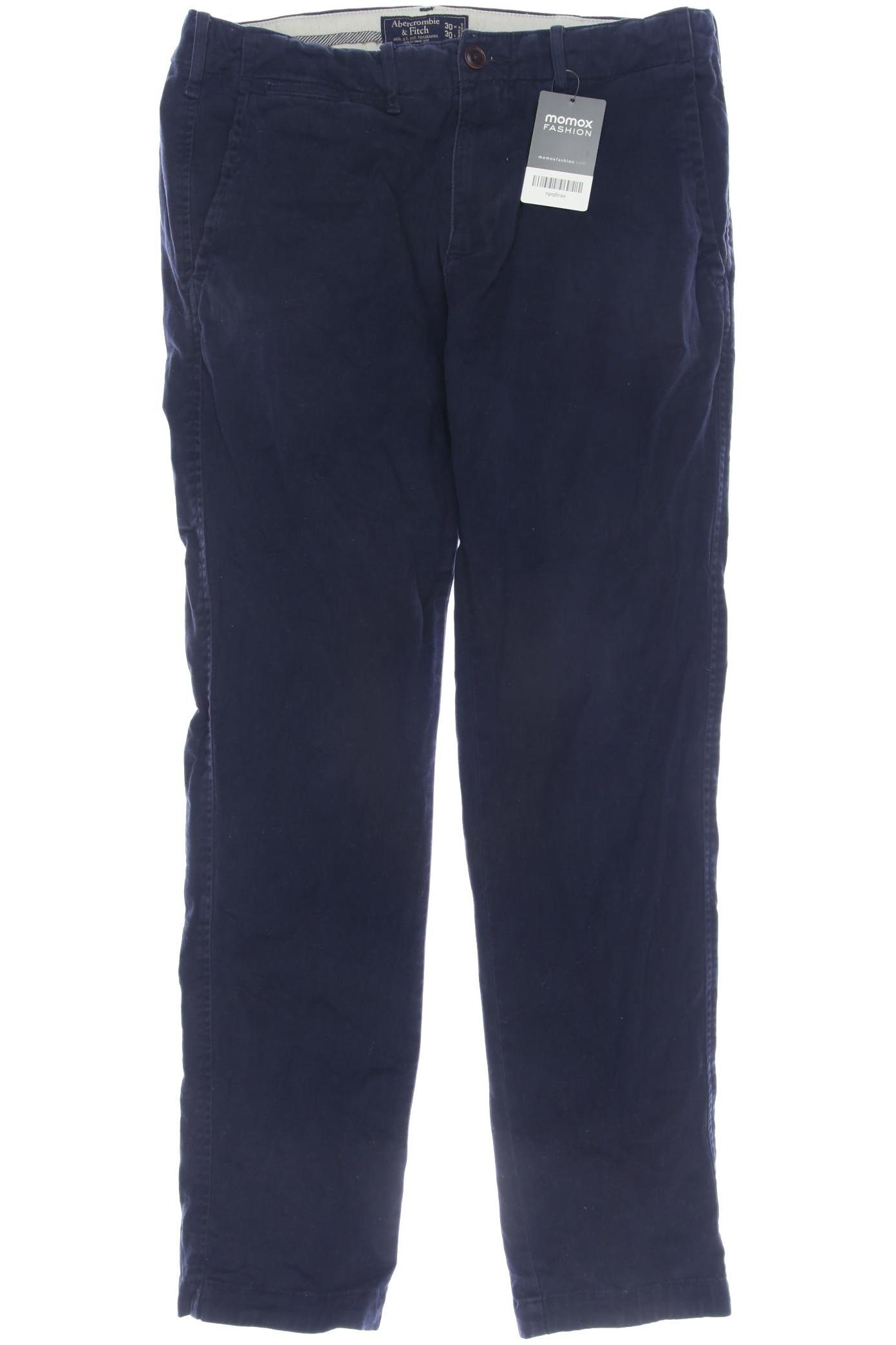 

Abercrombie & Fitch Herren Stoffhose, marineblau, Gr. 30