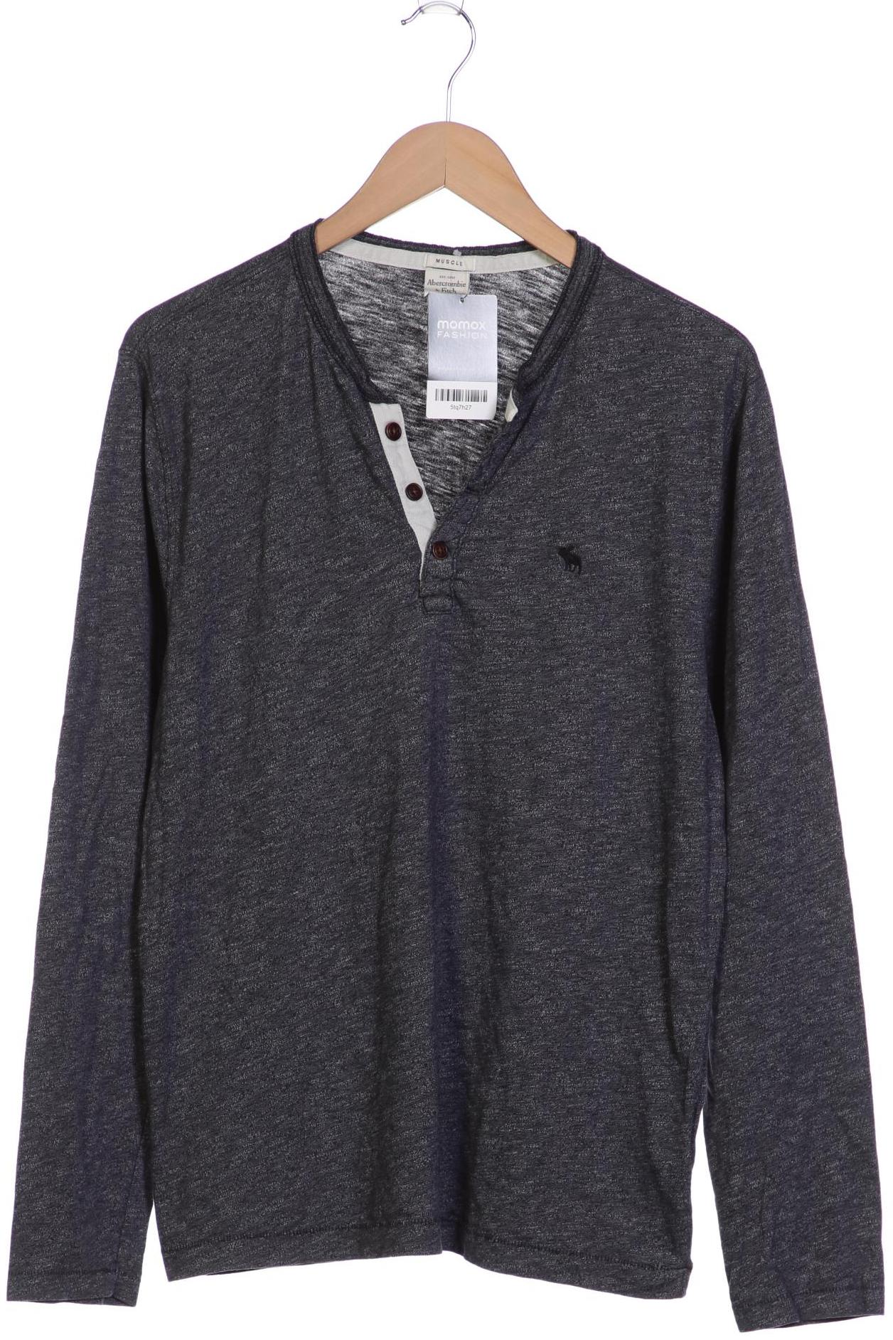 

Abercrombie & Fitch Herren Langarmshirt, marineblau