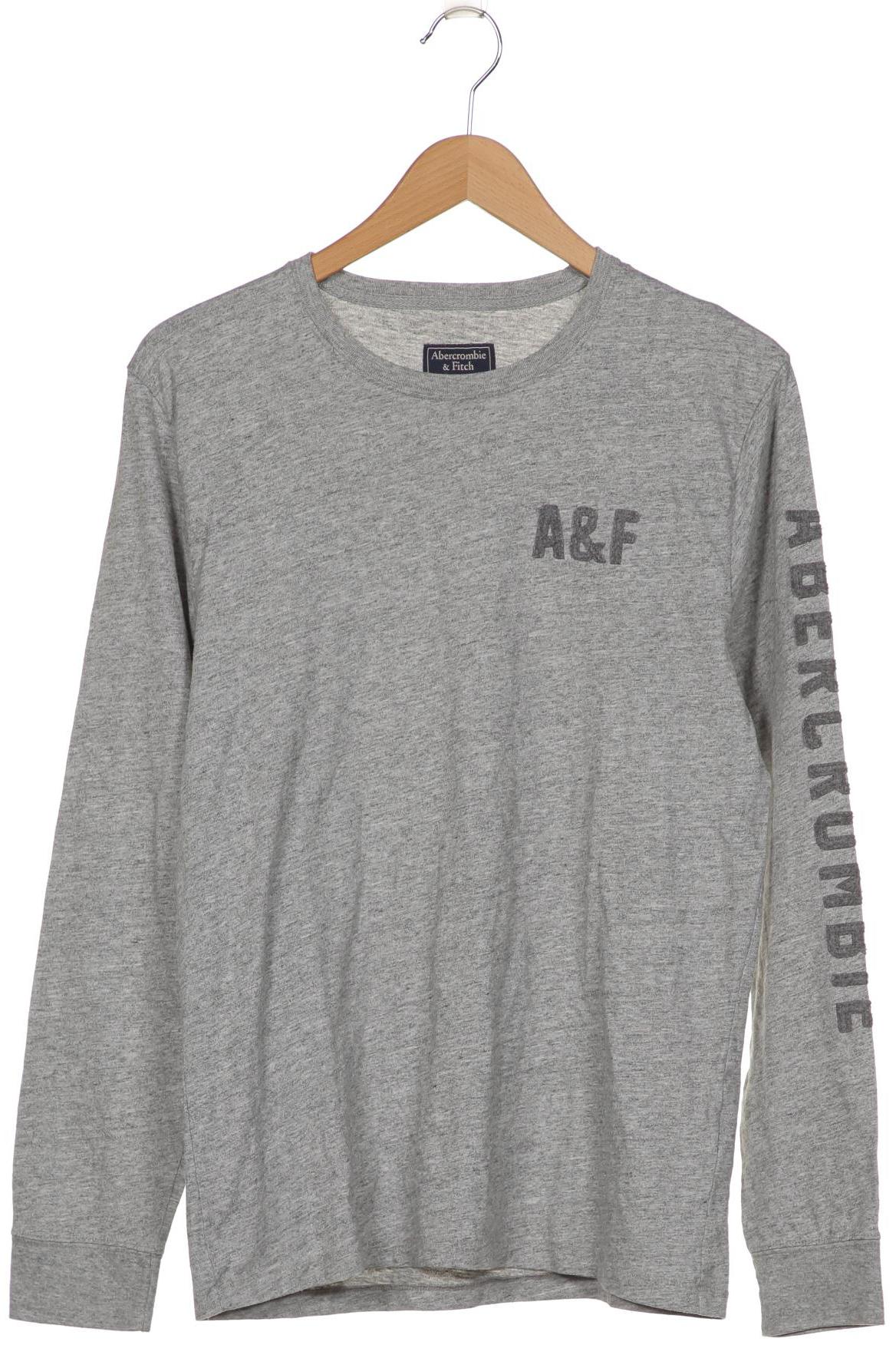 

Abercrombie & Fitch Herren Langarmshirt, grau