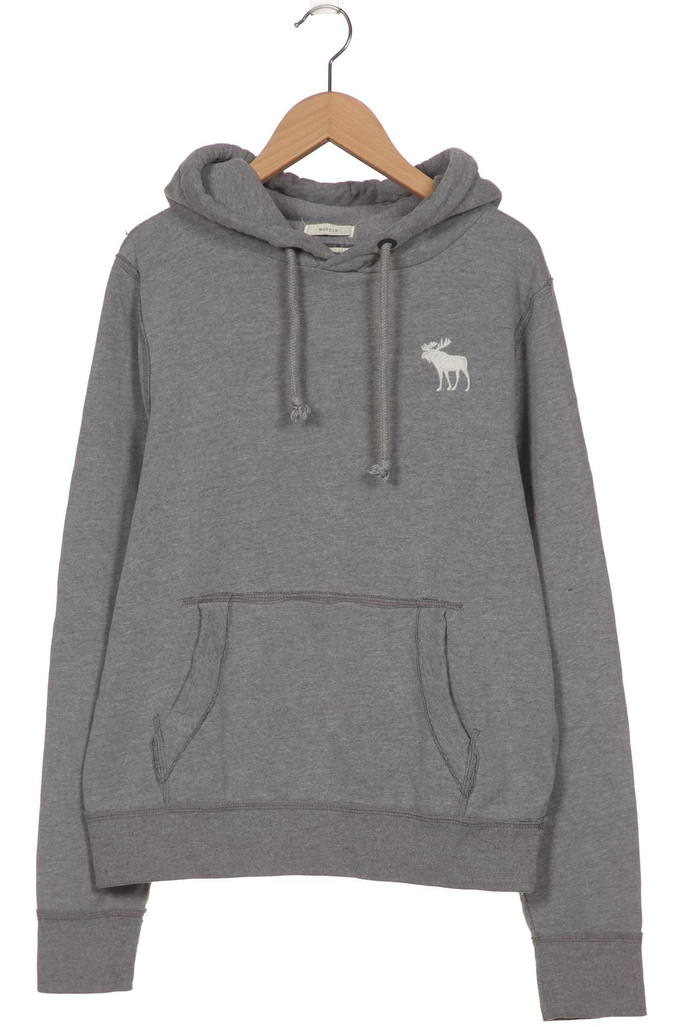 

Abercrombie & Fitch Herren Kapuzenpullover, grau