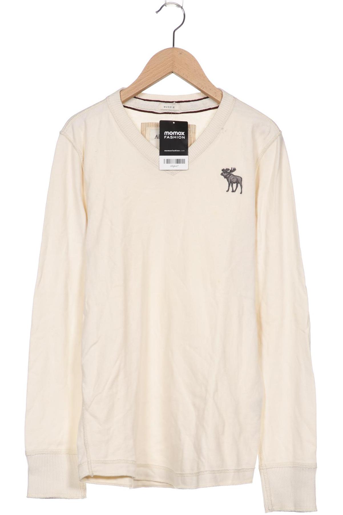 

Abercrombie & Fitch Herren Langarmshirt, cremeweiß, Gr. 46