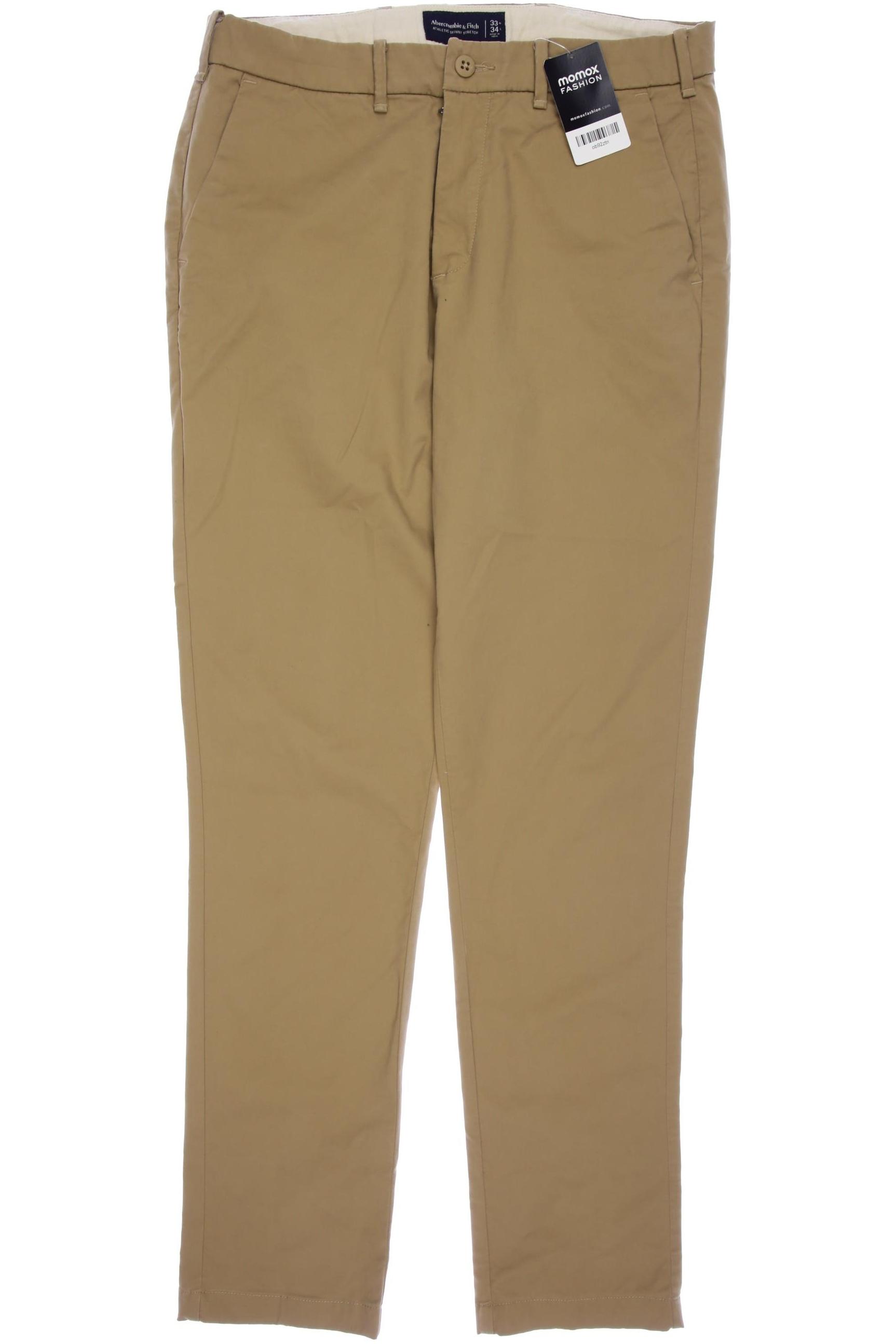 

Abercrombie & Fitch Herren Stoffhose, beige, Gr. 33