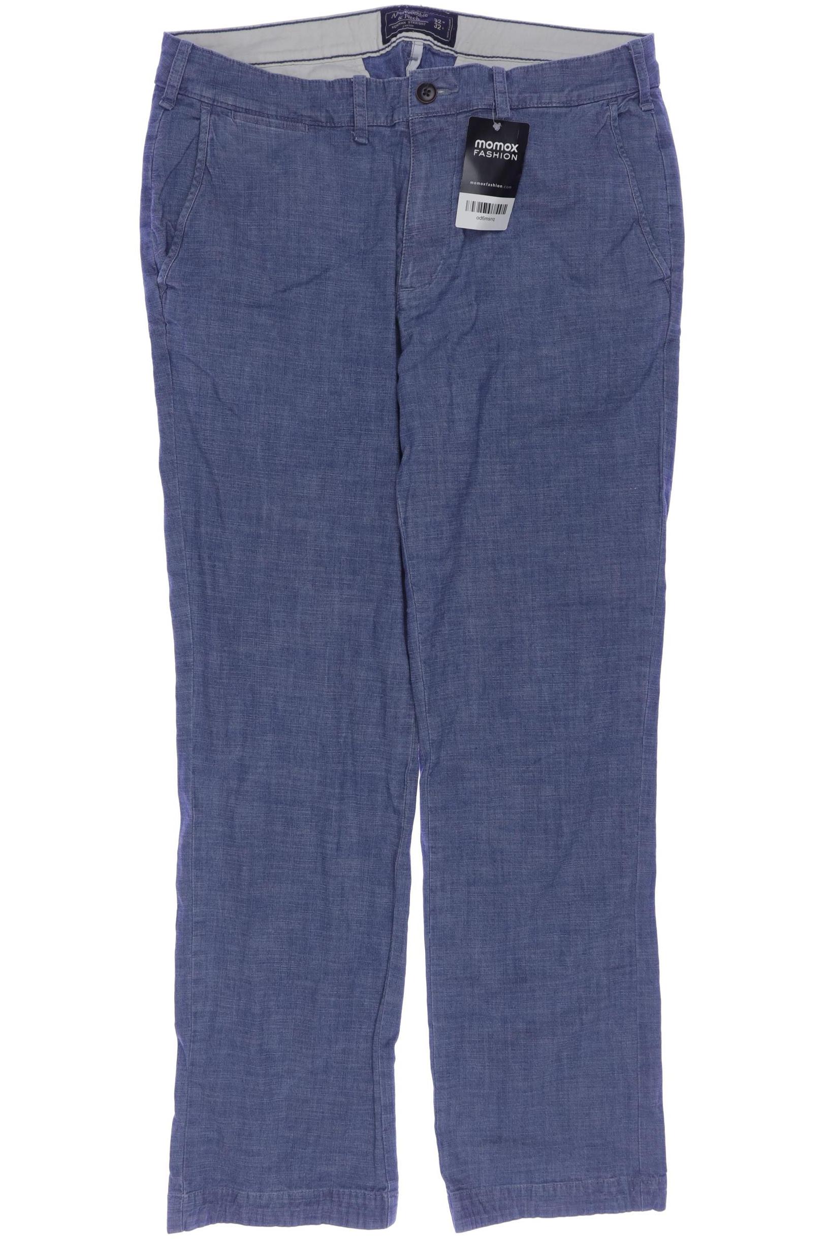 

Abercrombie & Fitch Herren Stoffhose, blau, Gr. 32