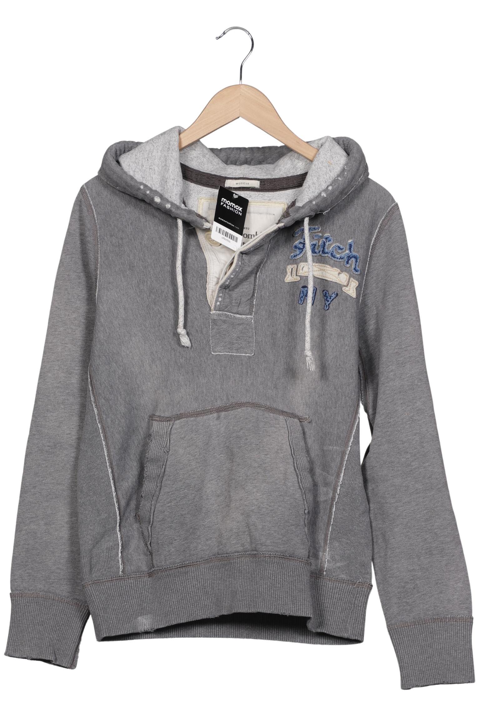 

Abercrombie & Fitch Herren Kapuzenpullover, grau, Gr. 46