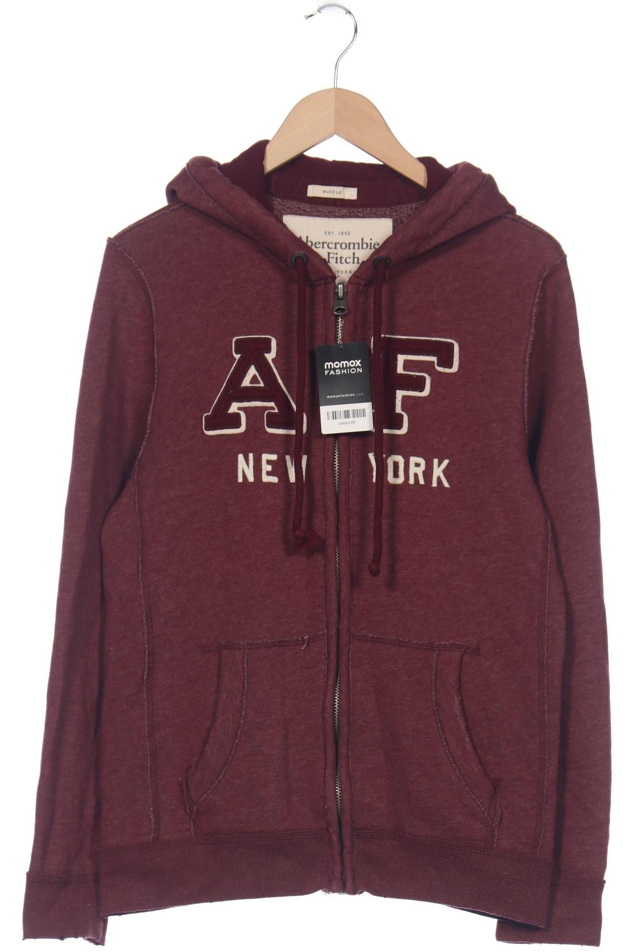 

Abercrombie & Fitch Herren Kapuzenpullover, bordeaux, Gr. 46