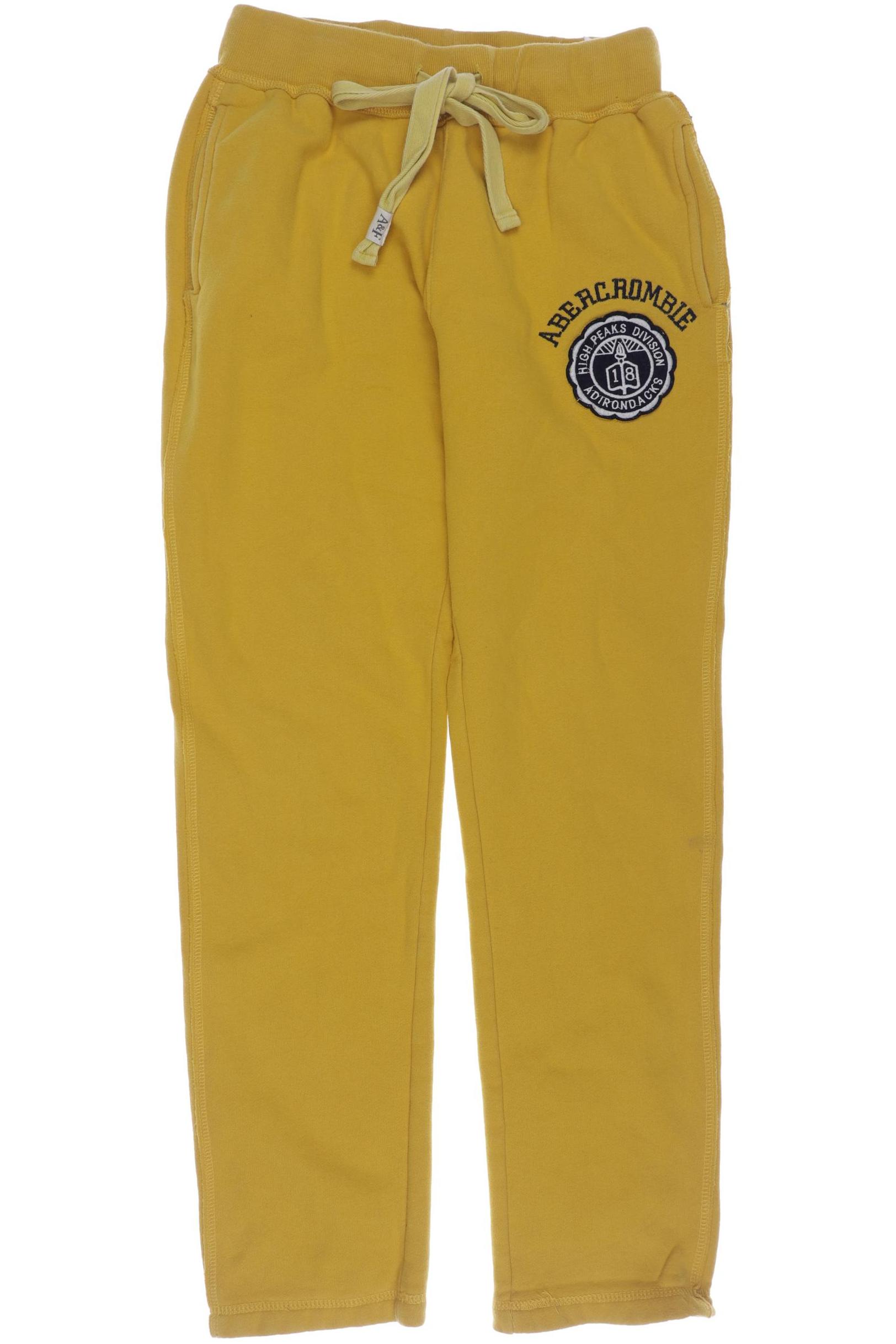 

Abercrombie & Fitch Herren Stoffhose, gelb, Gr. 0