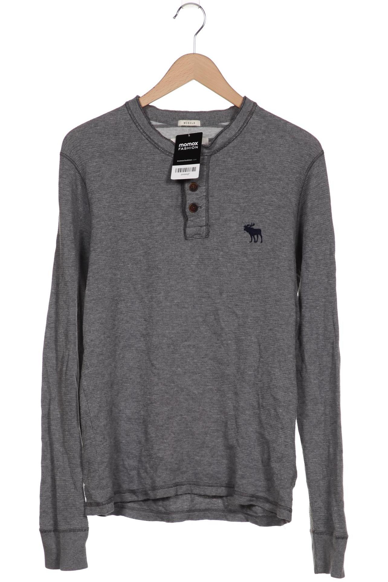 

Abercrombie & Fitch Herren Langarmshirt, grau