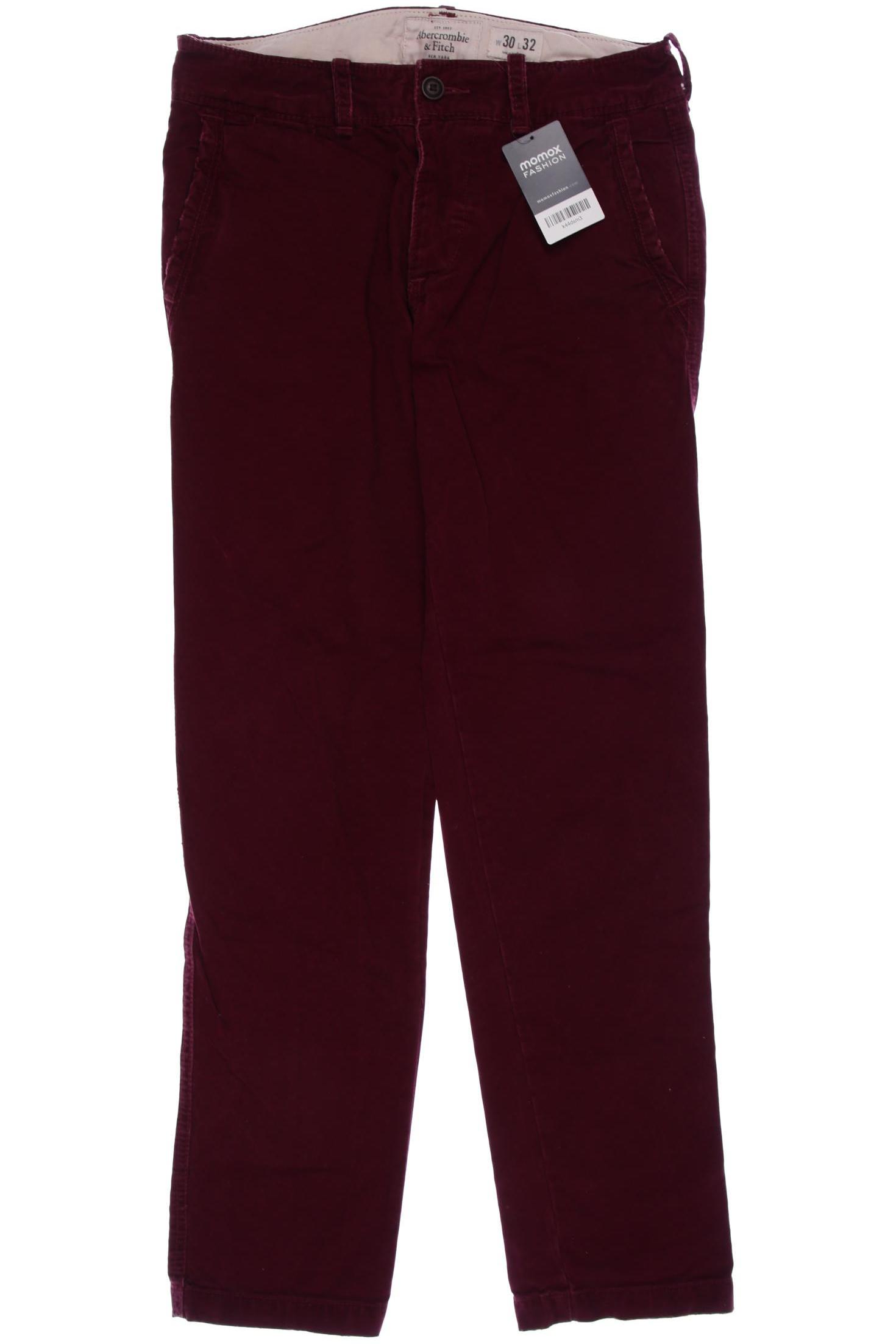 

Abercrombie & Fitch Herren Stoffhose, bordeaux, Gr. 30