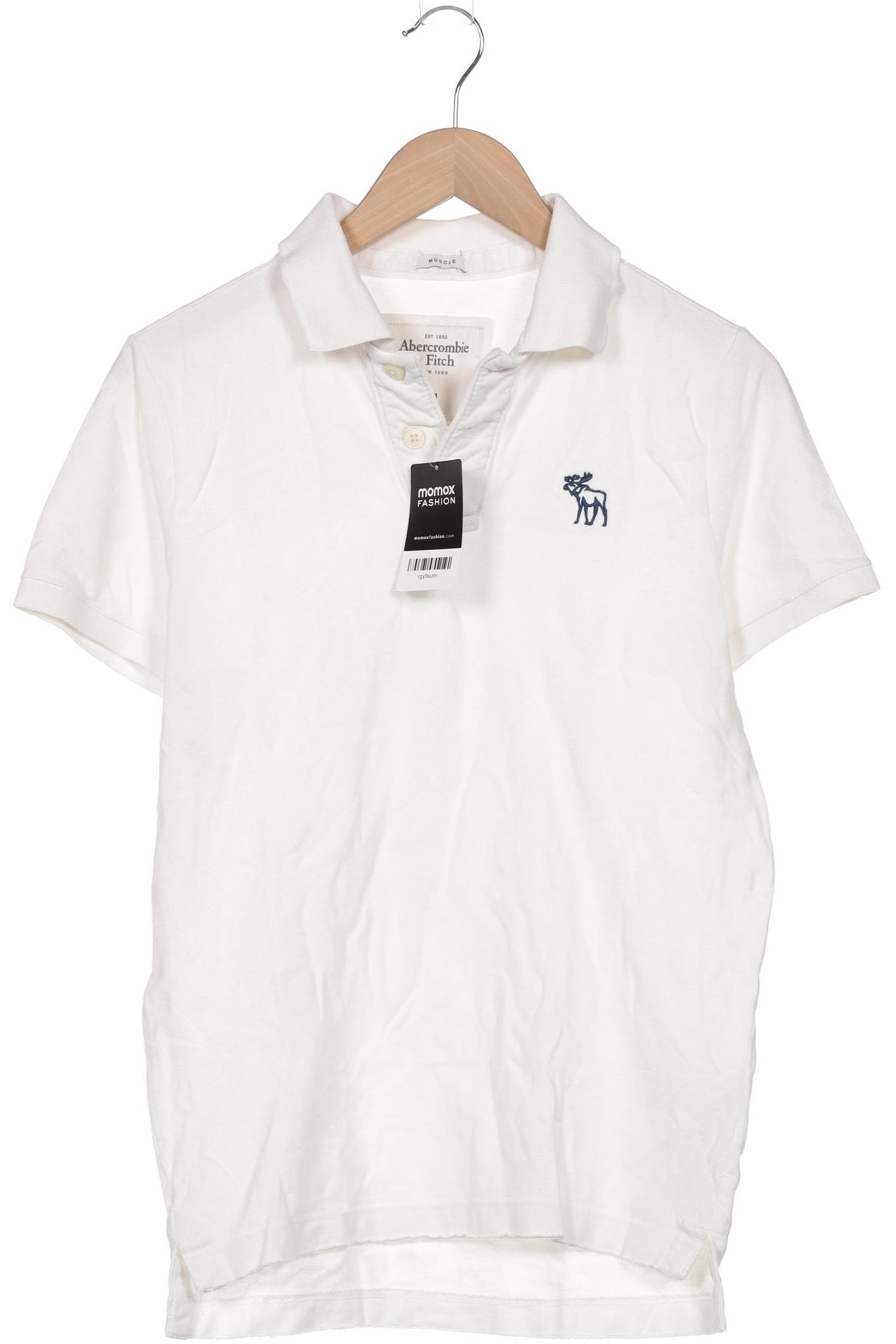 

Abercrombie & Fitch Herren Poloshirt, weiß, Gr. 48