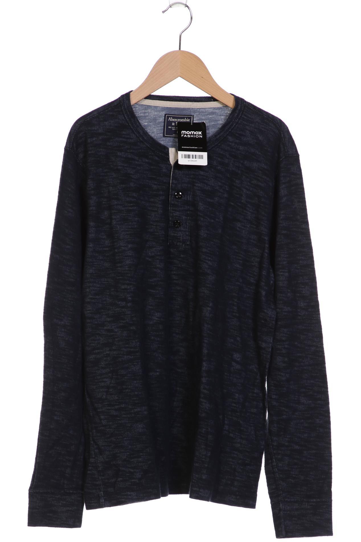 

Abercrombie & Fitch Herren Langarmshirt, marineblau, Gr. 48