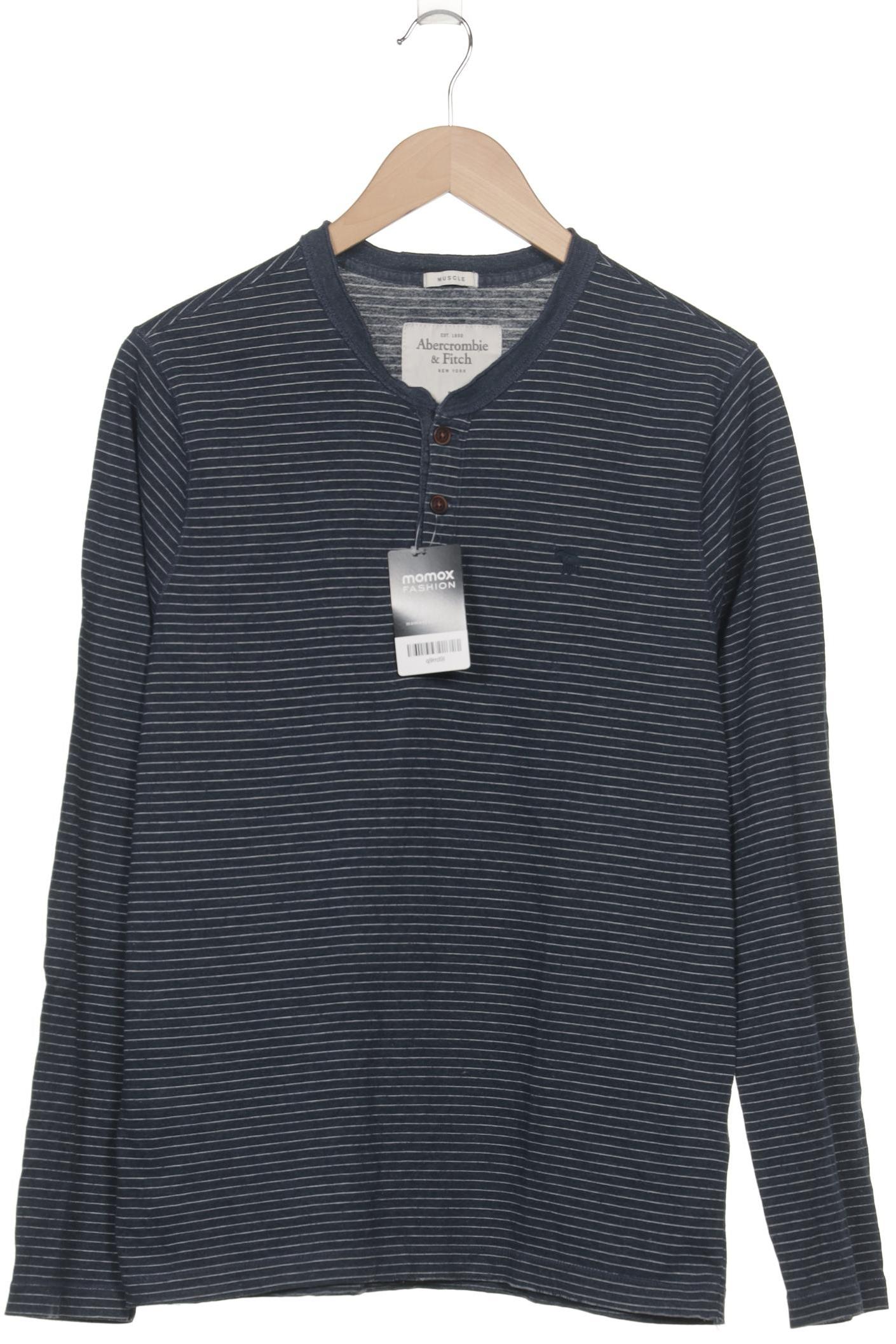 

Abercrombie & Fitch Herren Langarmshirt, marineblau, Gr. 48