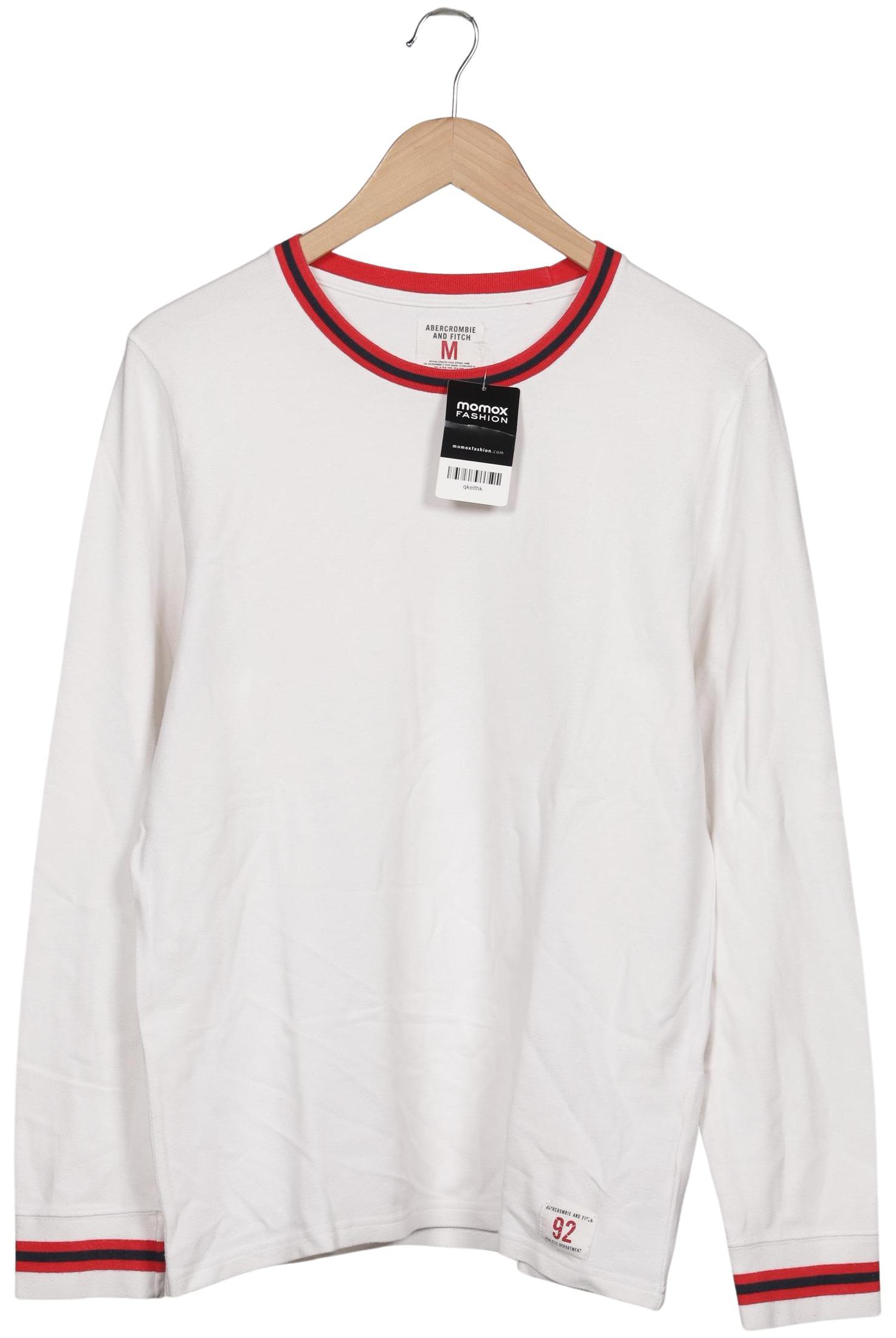 

Abercrombie & Fitch Herren Langarmshirt, weiß, Gr. 48