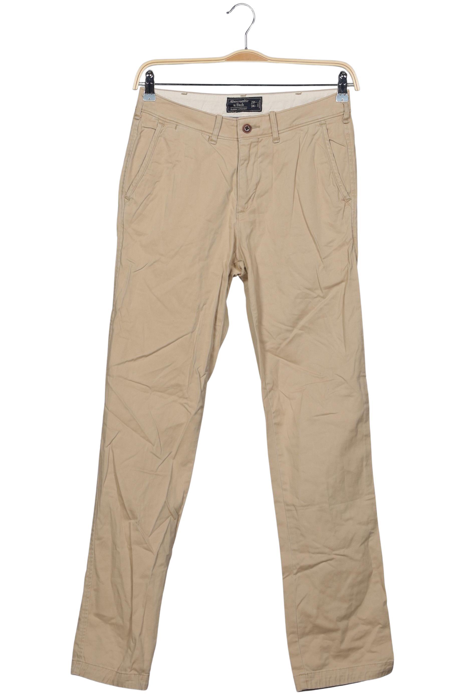 

Abercrombie & Fitch Herren Stoffhose, beige, Gr. 28