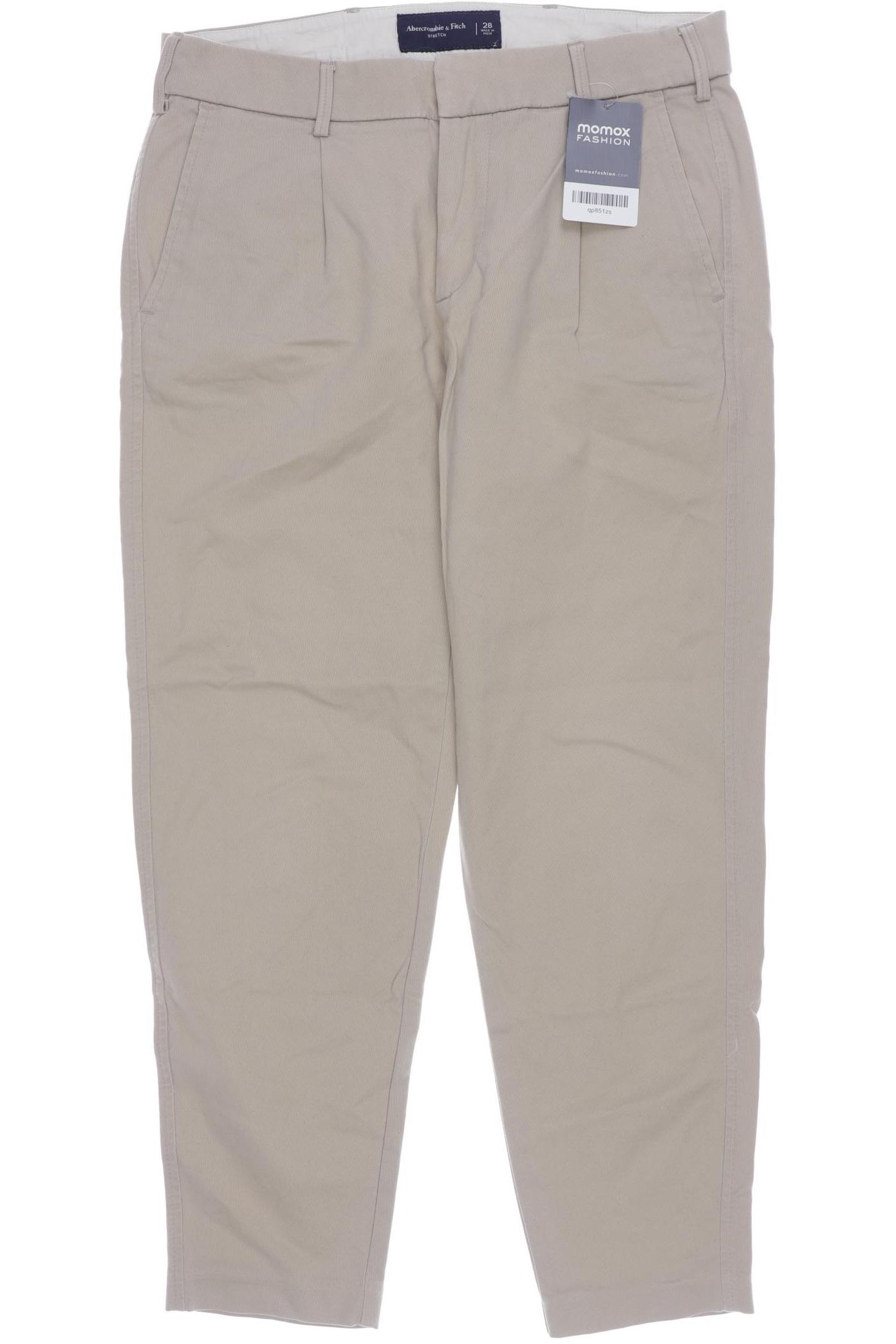 

Abercrombie & Fitch Herren Stoffhose, beige, Gr. 28