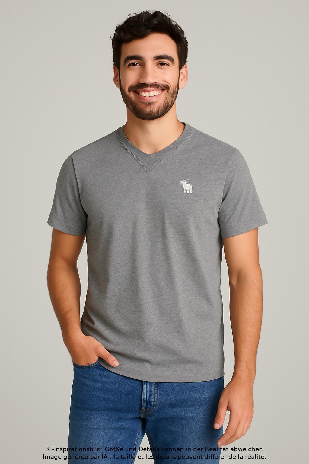 

Abercrombie & Fitch Herren T-Shirt, grau, Gr. 52