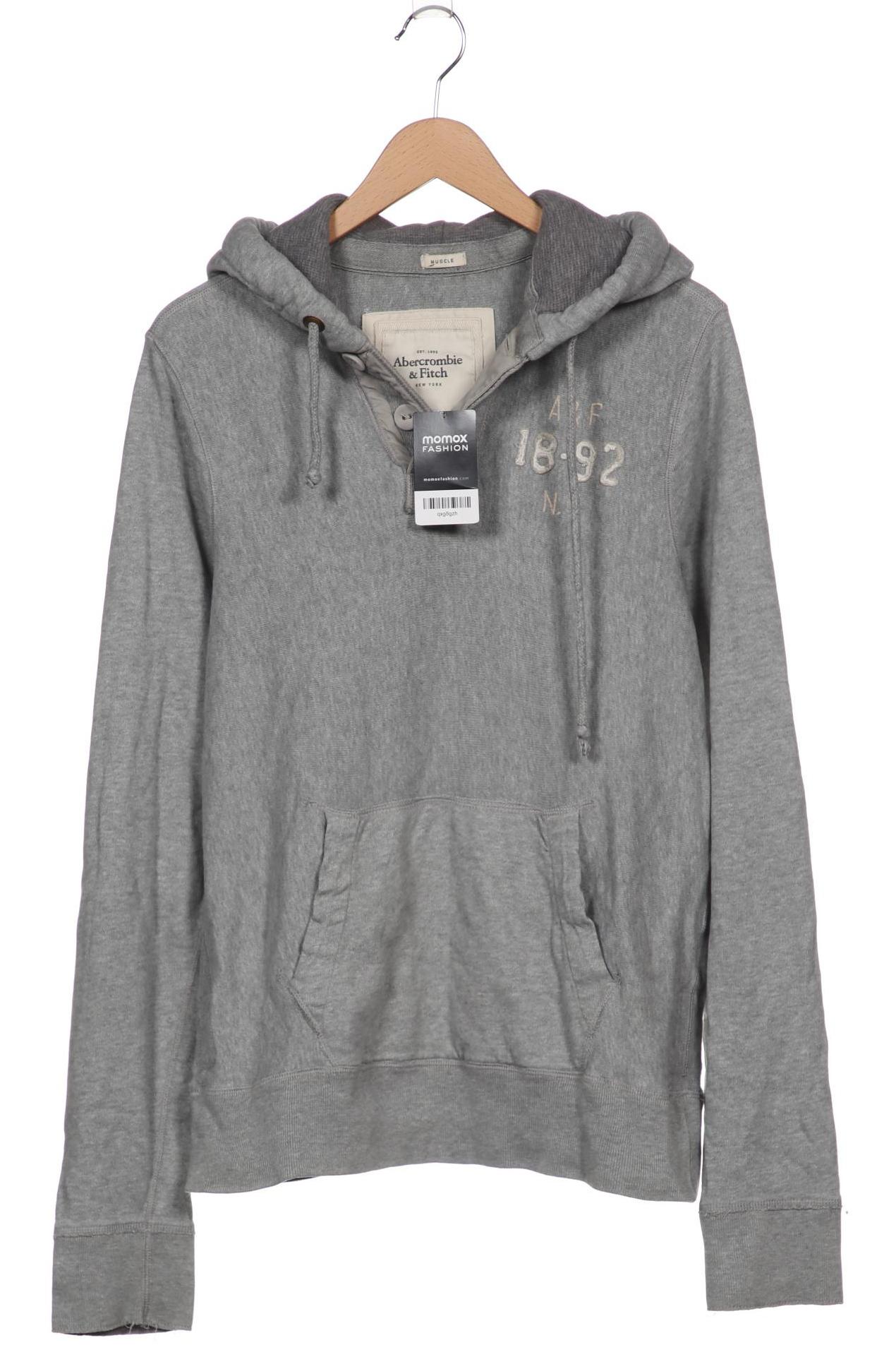 

Abercrombie & Fitch Herren Kapuzenpullover, grau