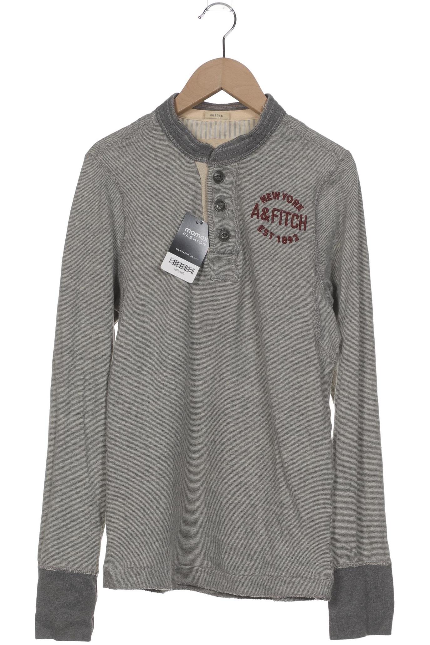 

Abercrombie & Fitch Herren Langarmshirt, cremeweiß, Gr. 46