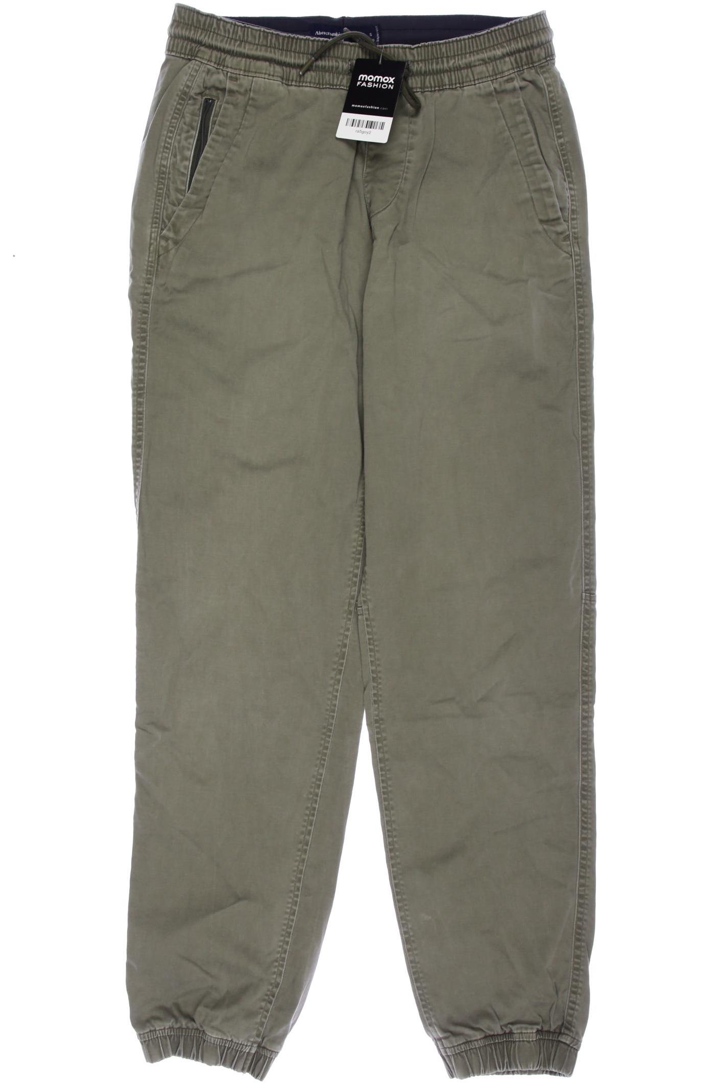 

Abercrombie & Fitch Herren Stoffhose, grün, Gr. 0