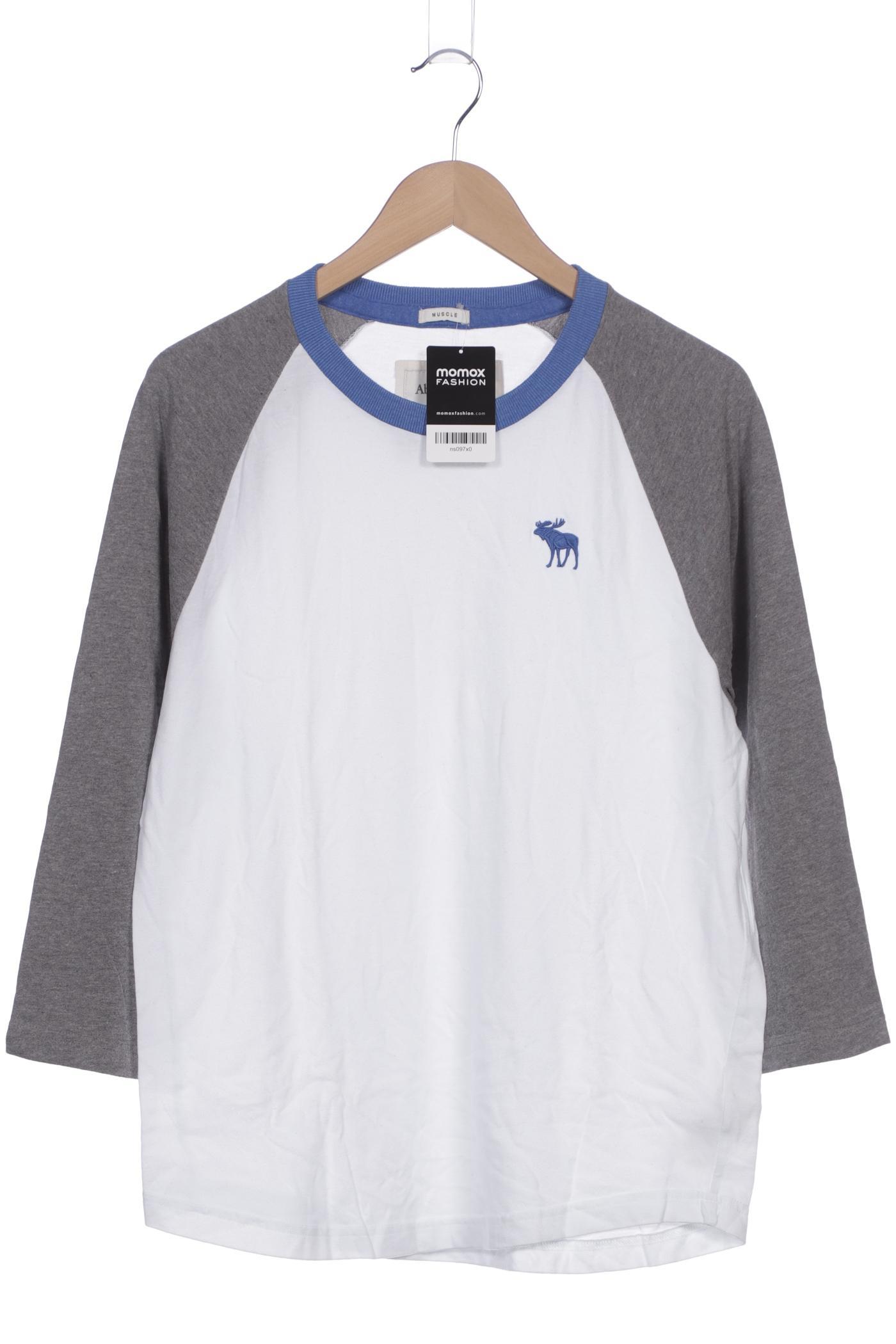 

Abercrombie & Fitch Herren Langarmshirt, weiß, Gr. 56