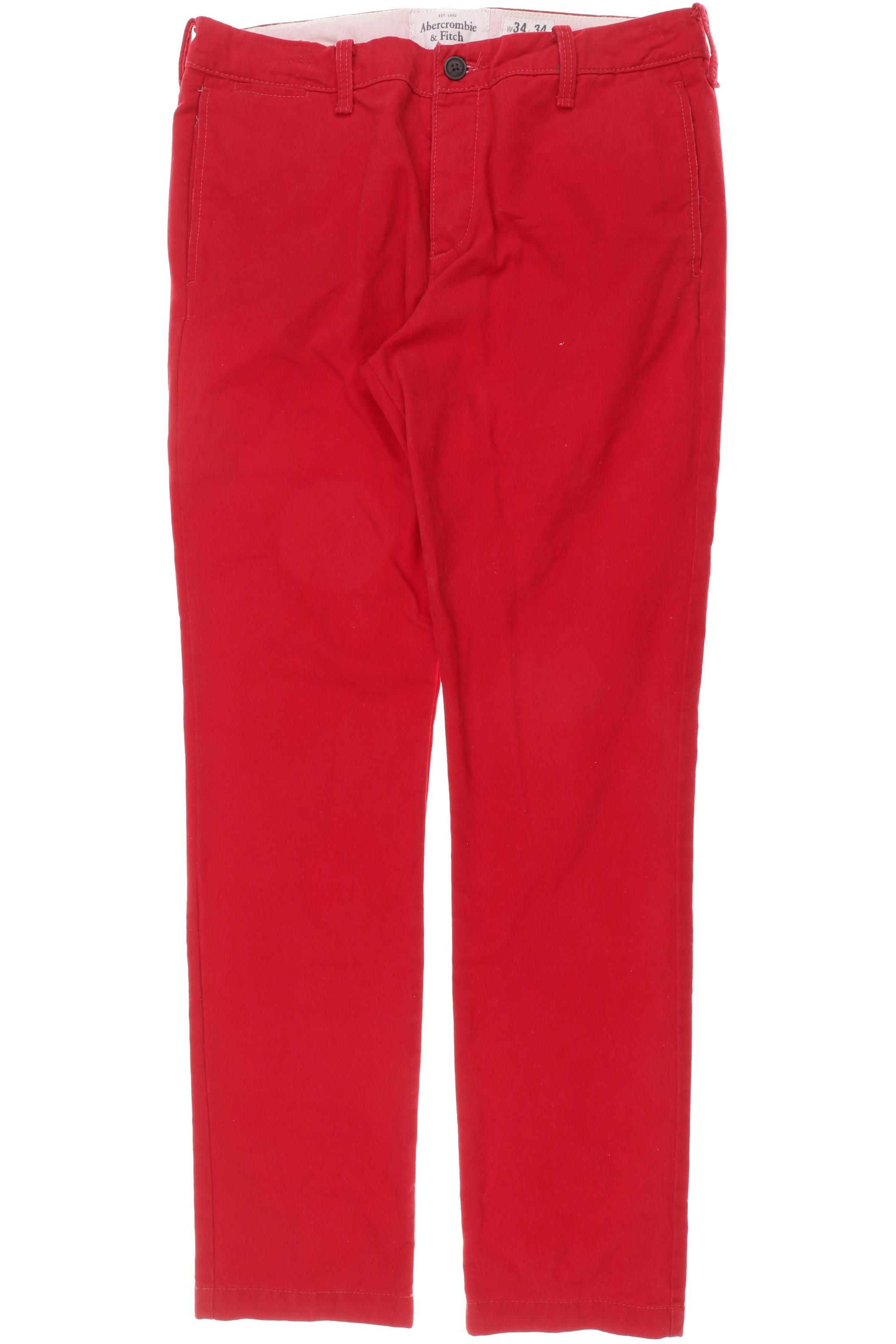 

Abercrombie & Fitch Herren Stoffhose, rot, Gr. 34