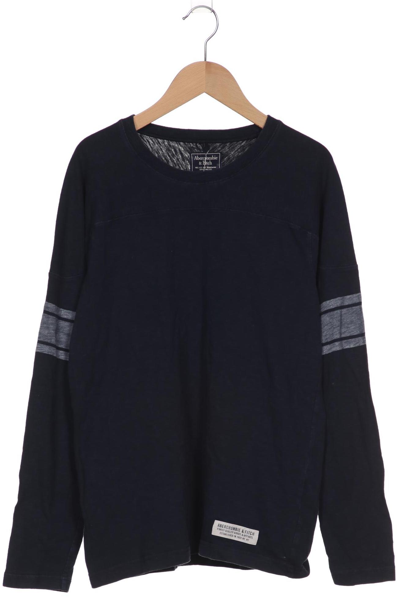 

Abercrombie & Fitch Herren Langarmshirt, marineblau